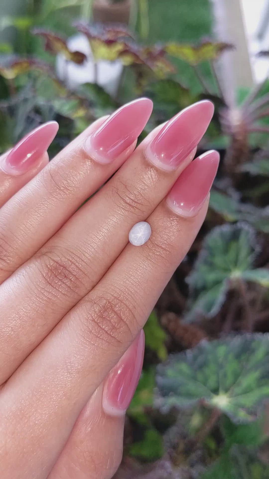 1.05 Ct. Greyish Blue Star Sapphire from Ceylon (Sri Lanka) Size Video
