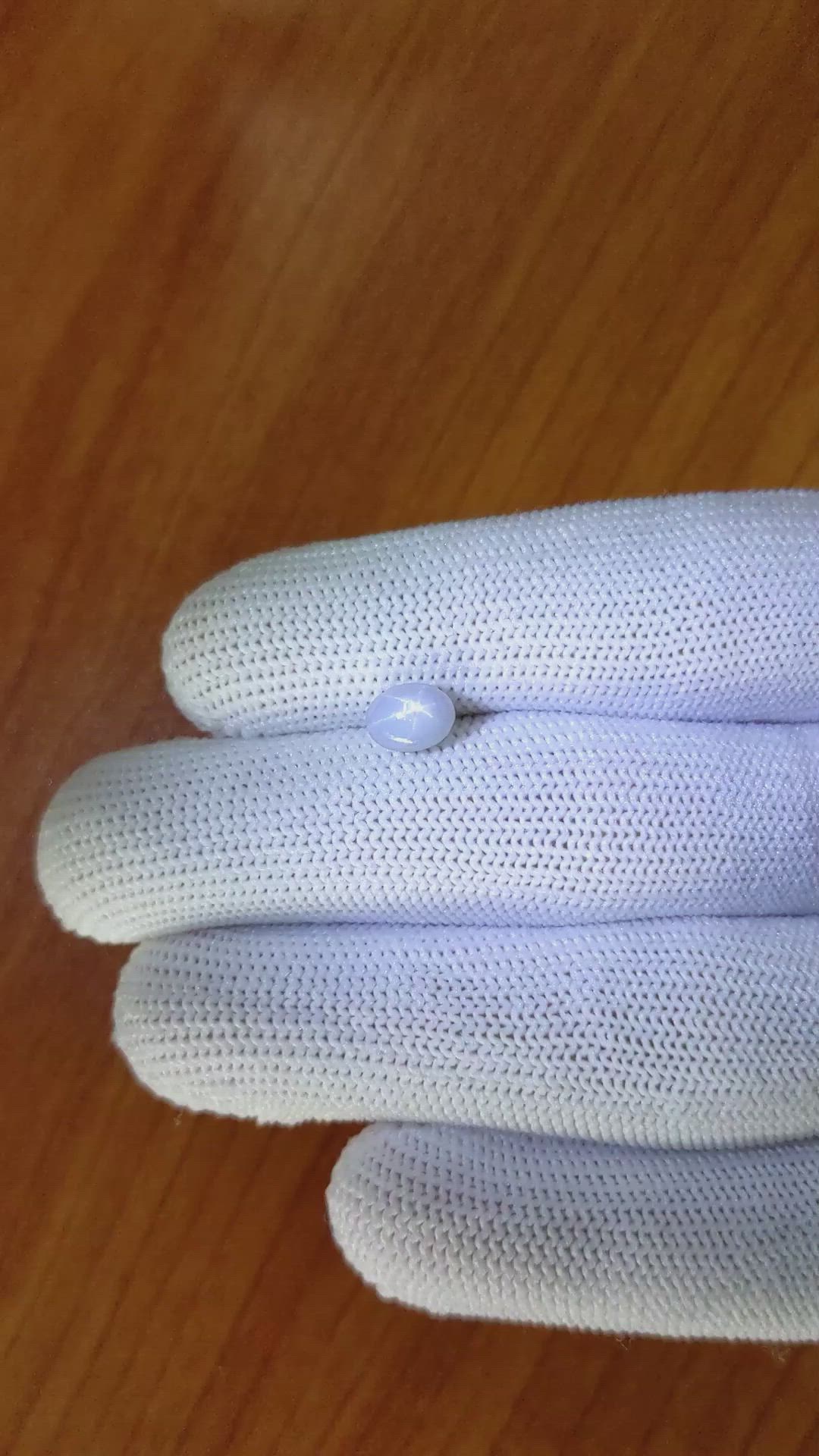 1.46 Ct. Greyish Blue Star Sapphire from Ceylon (Sri Lanka) Size Video