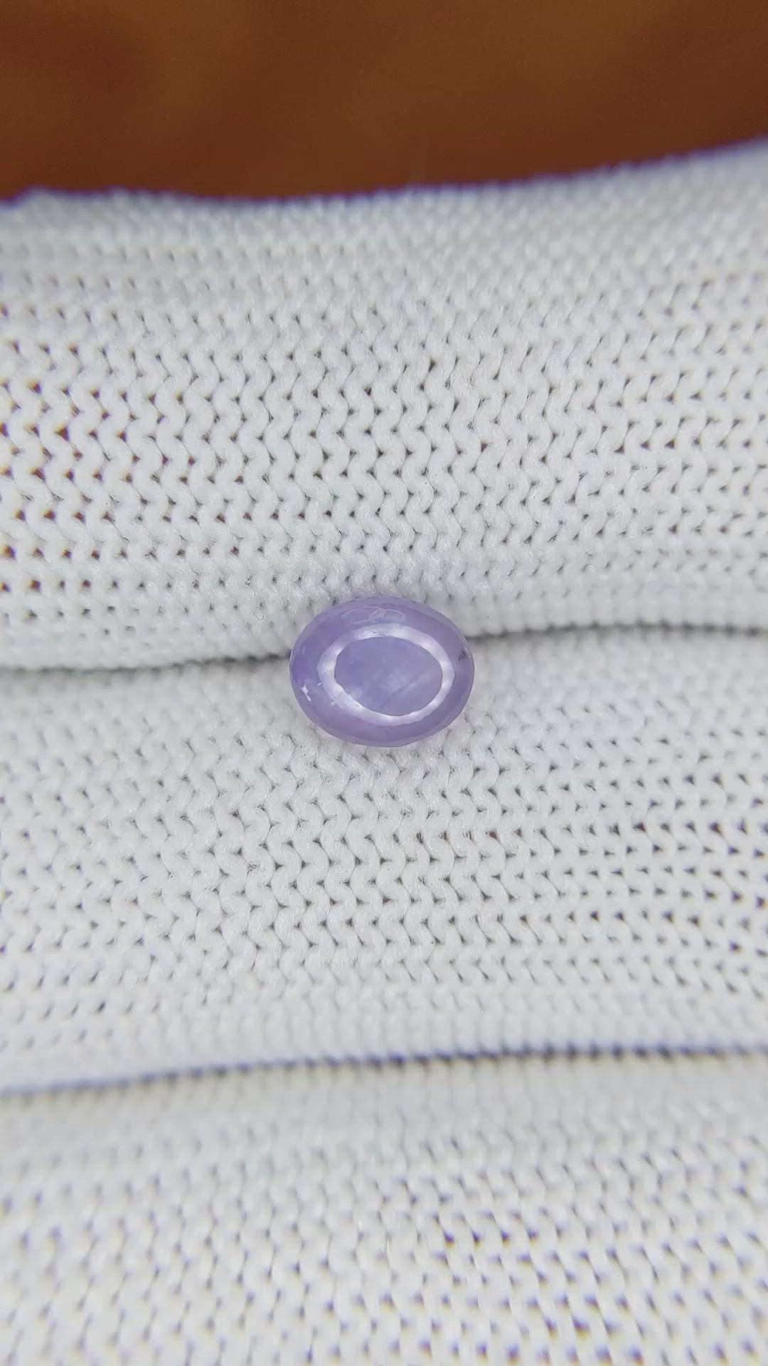 1.19 Ct. Purple Star Sapphire from Ceylon (Sri Lanka) Size Video