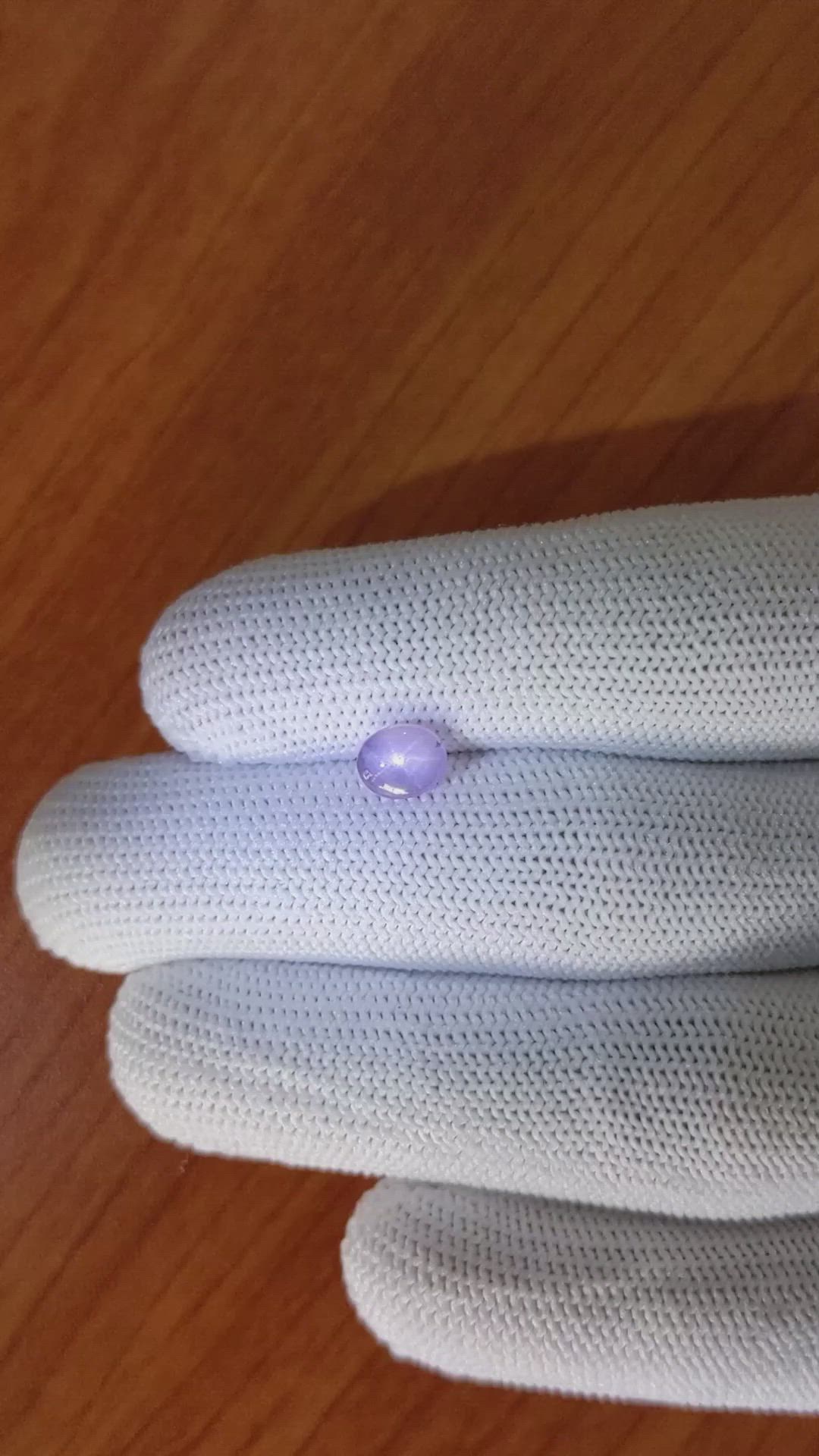 1.19 Ct. Purple Star Sapphire from Ceylon (Sri Lanka) Size Video