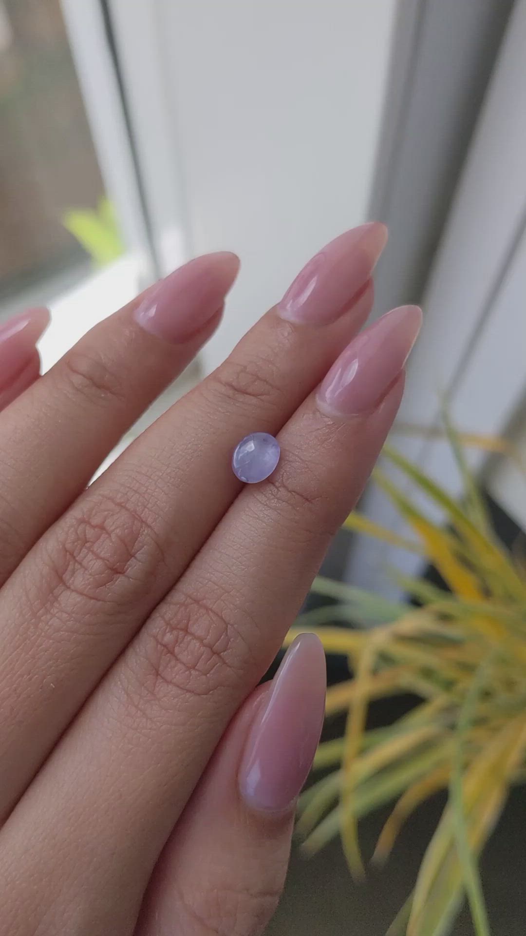 1.19 Ct. Purple Star Sapphire from Ceylon (Sri Lanka) Size Video