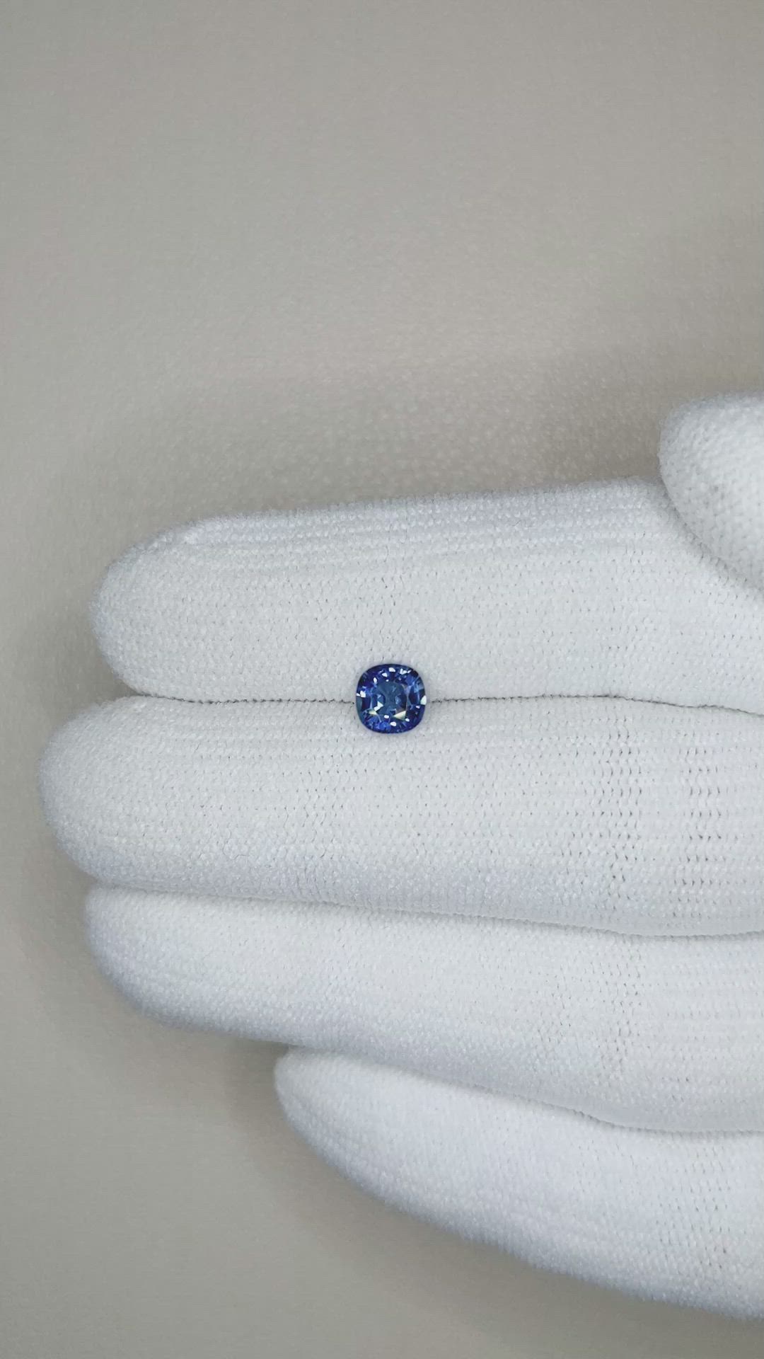 0.59 Ct. Blue Sapphire from Ceylon (Sri Lanka) Size Video