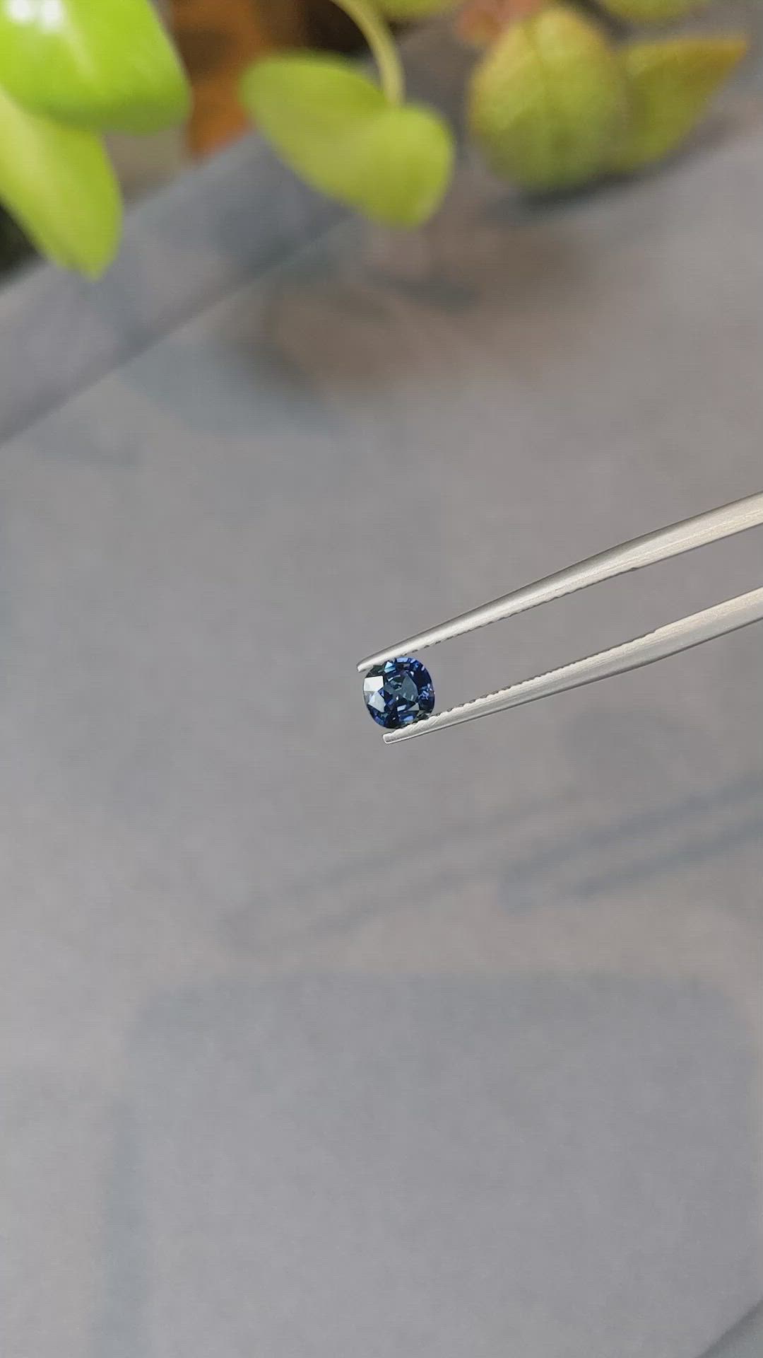0.59 Ct. Blue Sapphire from Ceylon (Sri Lanka) Size Video