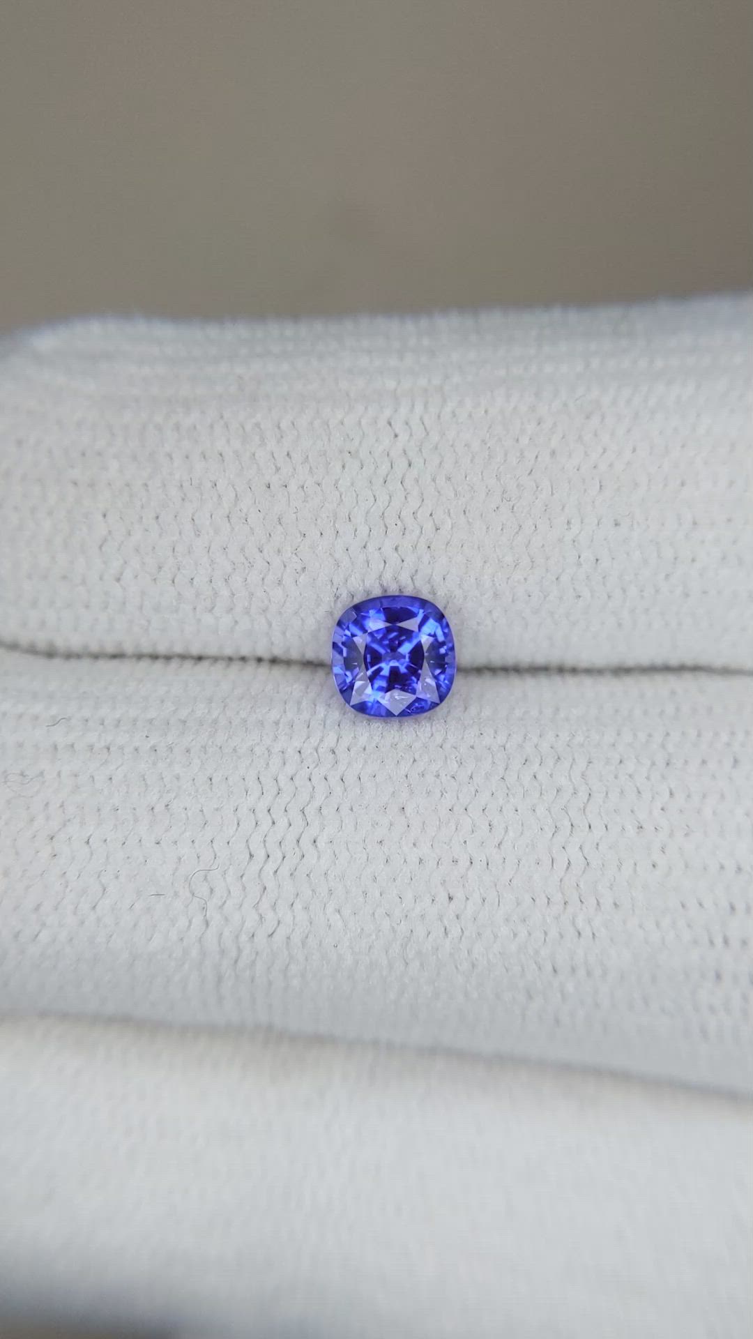 0.63 Ct. Blue Sapphire from Ceylon (Sri Lanka) Size Video