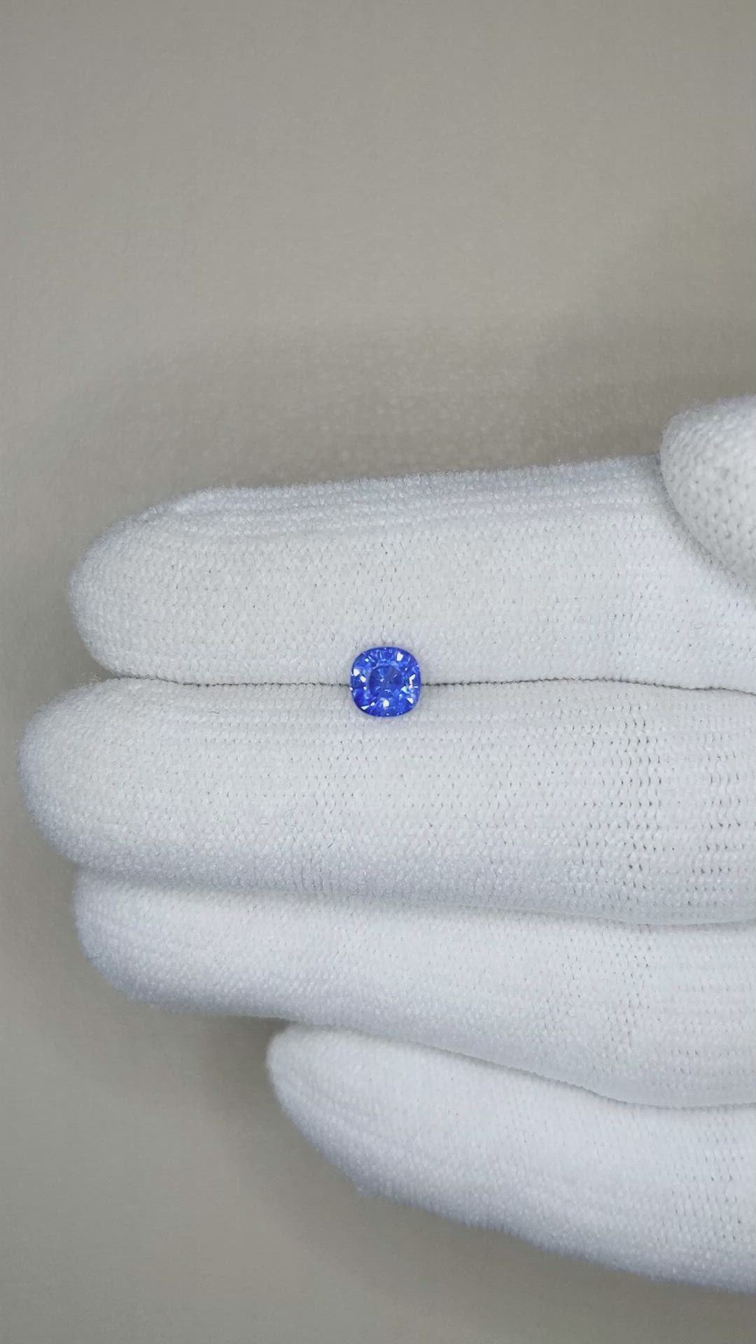0.69 Ct. Blue Sapphire from Ceylon (Sri Lanka) Size Video
