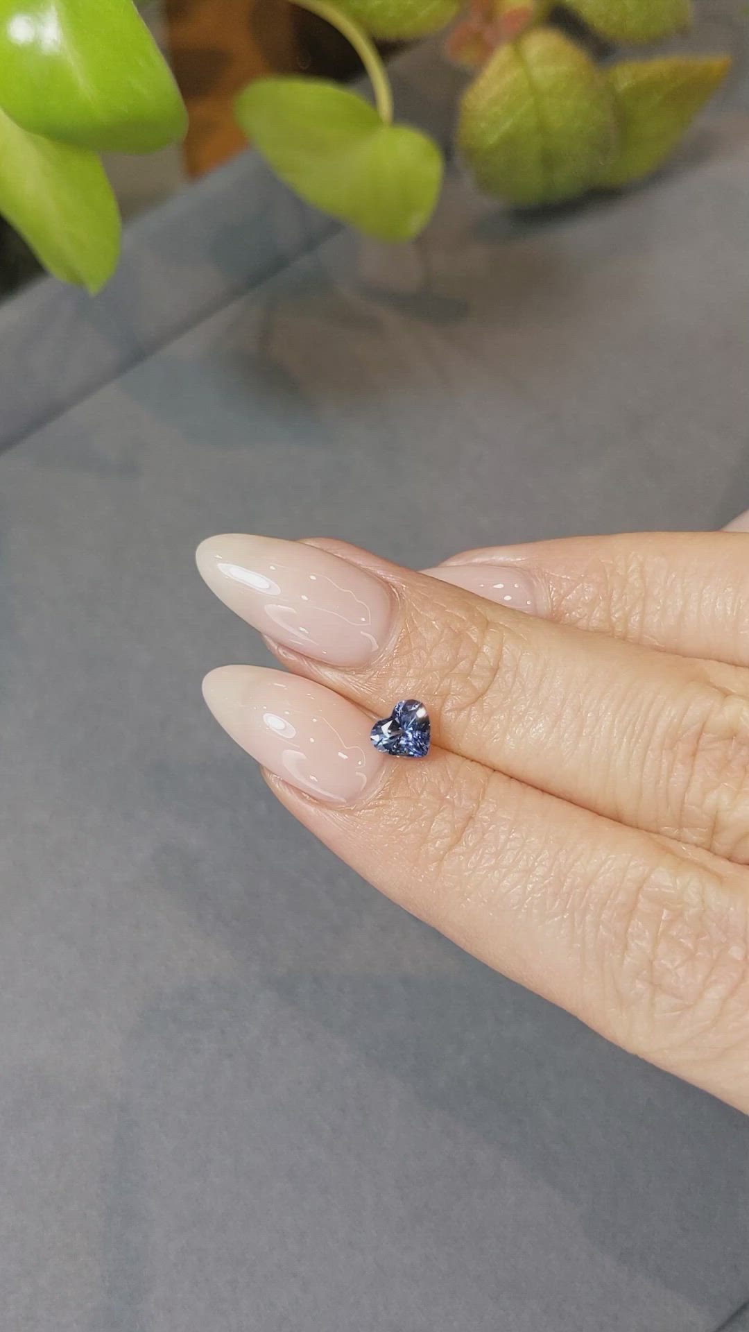 0.74 Ct. Blue Sapphire from Ceylon (Sri Lanka) Size Video