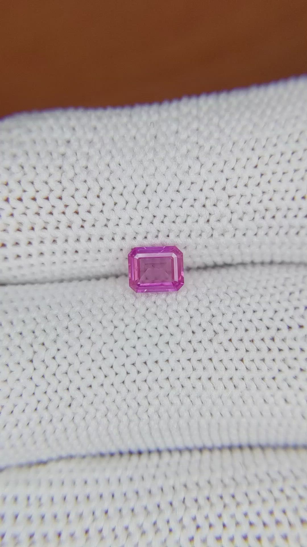0.55 Ct. Pink Sapphire from Ceylon (Sri Lanka) Size Video