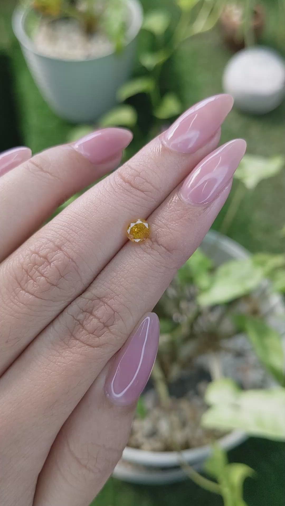 1.05 Ct. Yellow Sapphire from Ceylon (Sri Lanka) Size Video