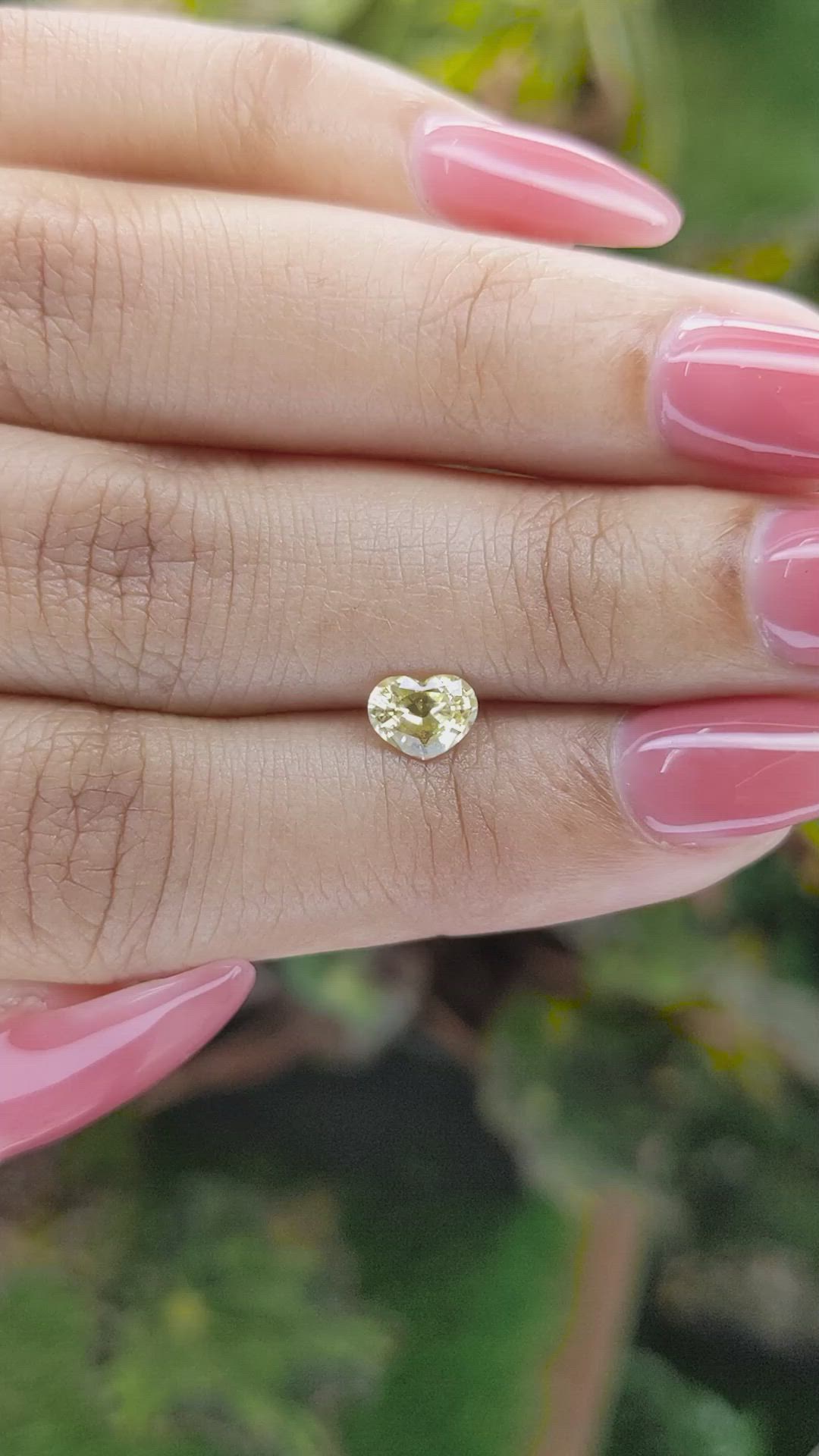 0.70 Ct. Yellow Sapphire from Ceylon (Sri Lanka) Size Video