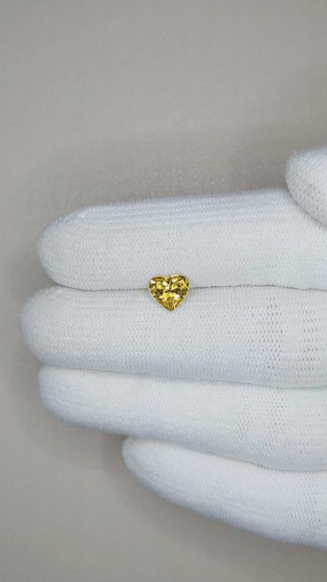 0.98 Ct. Yellow Sapphire from Ceylon (Sri Lanka) Size Video