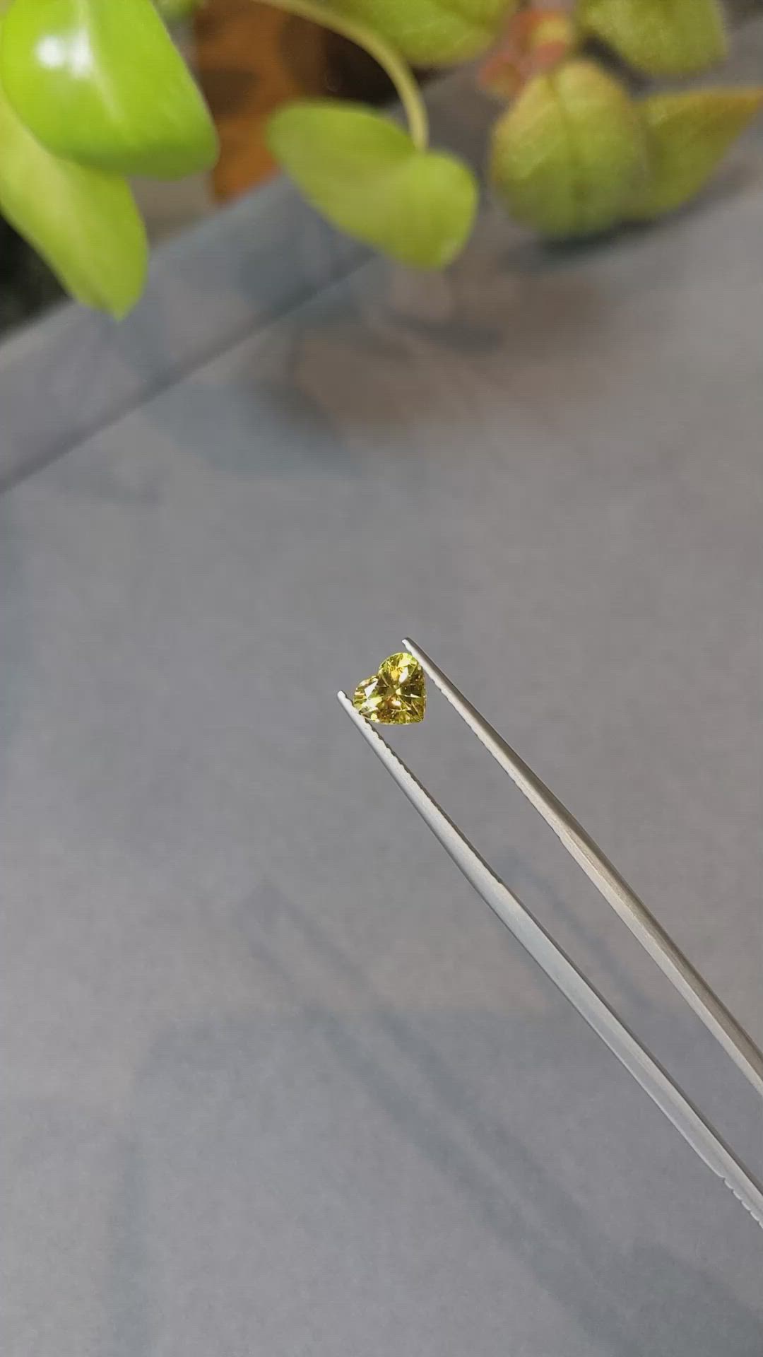 0.98 Ct. Yellow Sapphire from Ceylon (Sri Lanka) Size Video