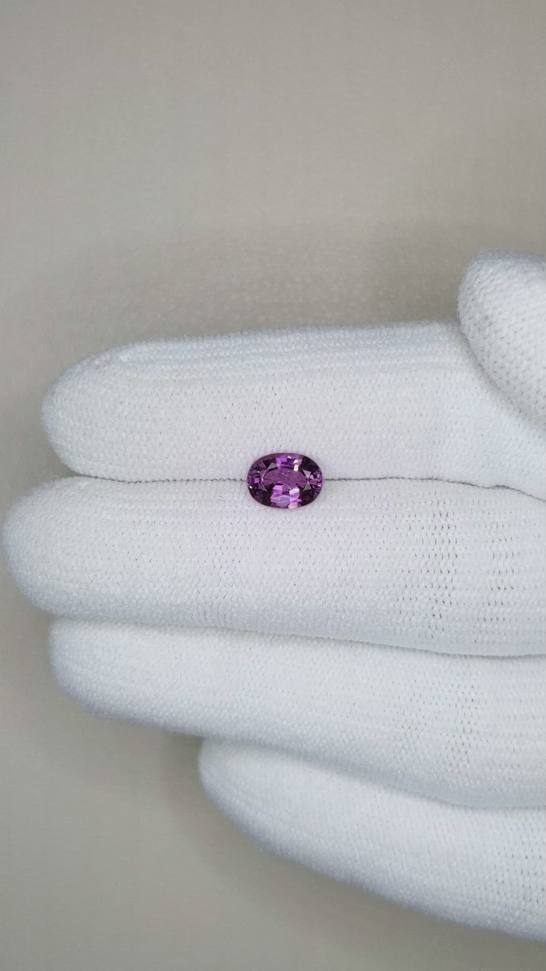 1.11 Ct. Purple Sapphire from Ceylon (Sri Lanka) Size Video