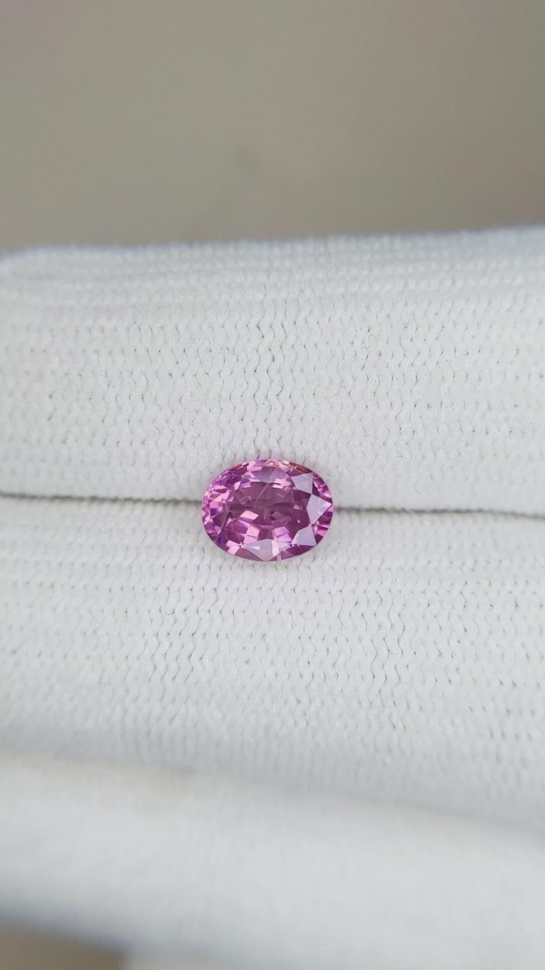 1.19 Ct. Purplish Pink Sapphire from Ceylon (Sri Lanka) Size Video