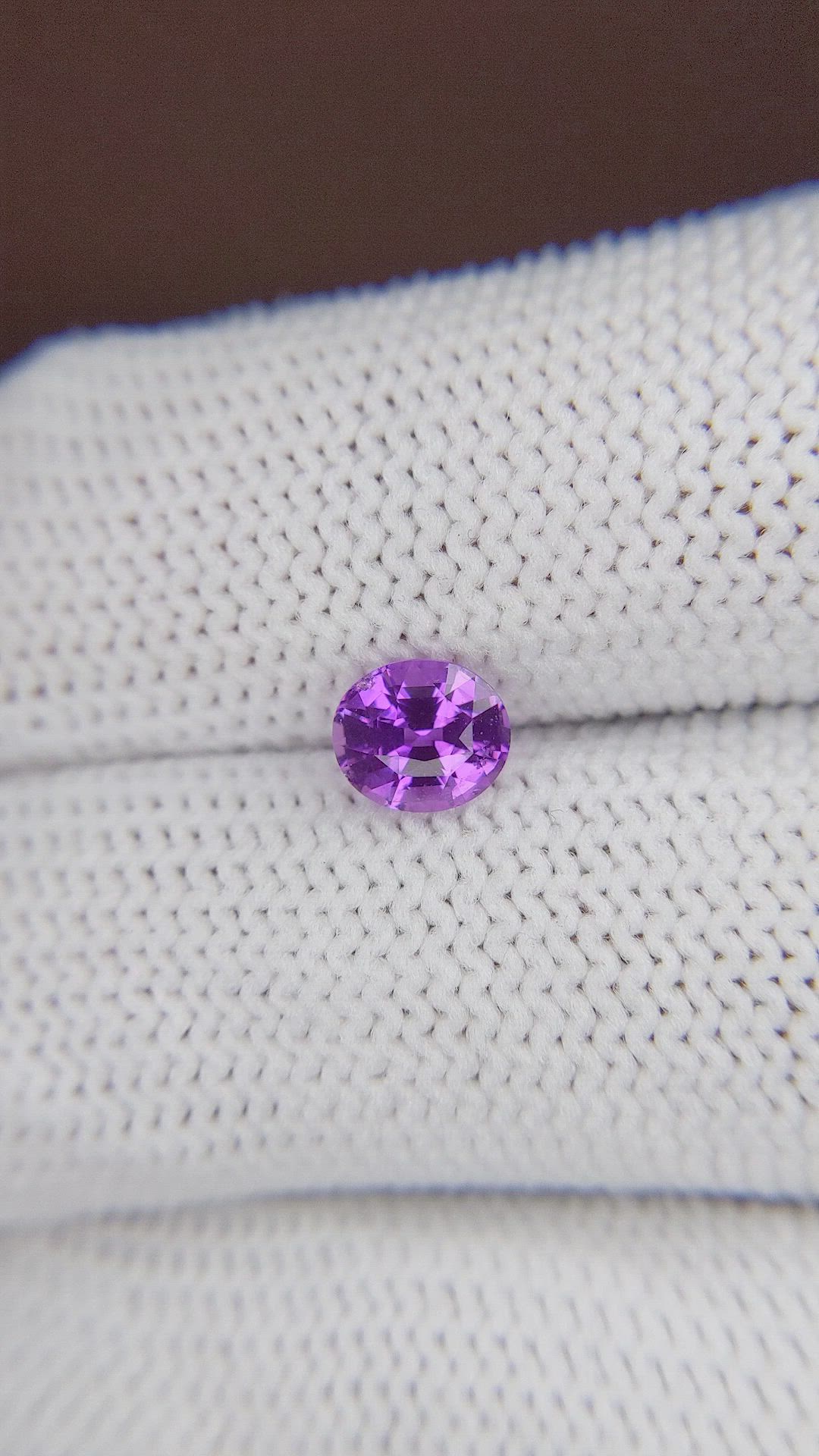 1.10 Ct. Purple Sapphire from Madagascar Size Video