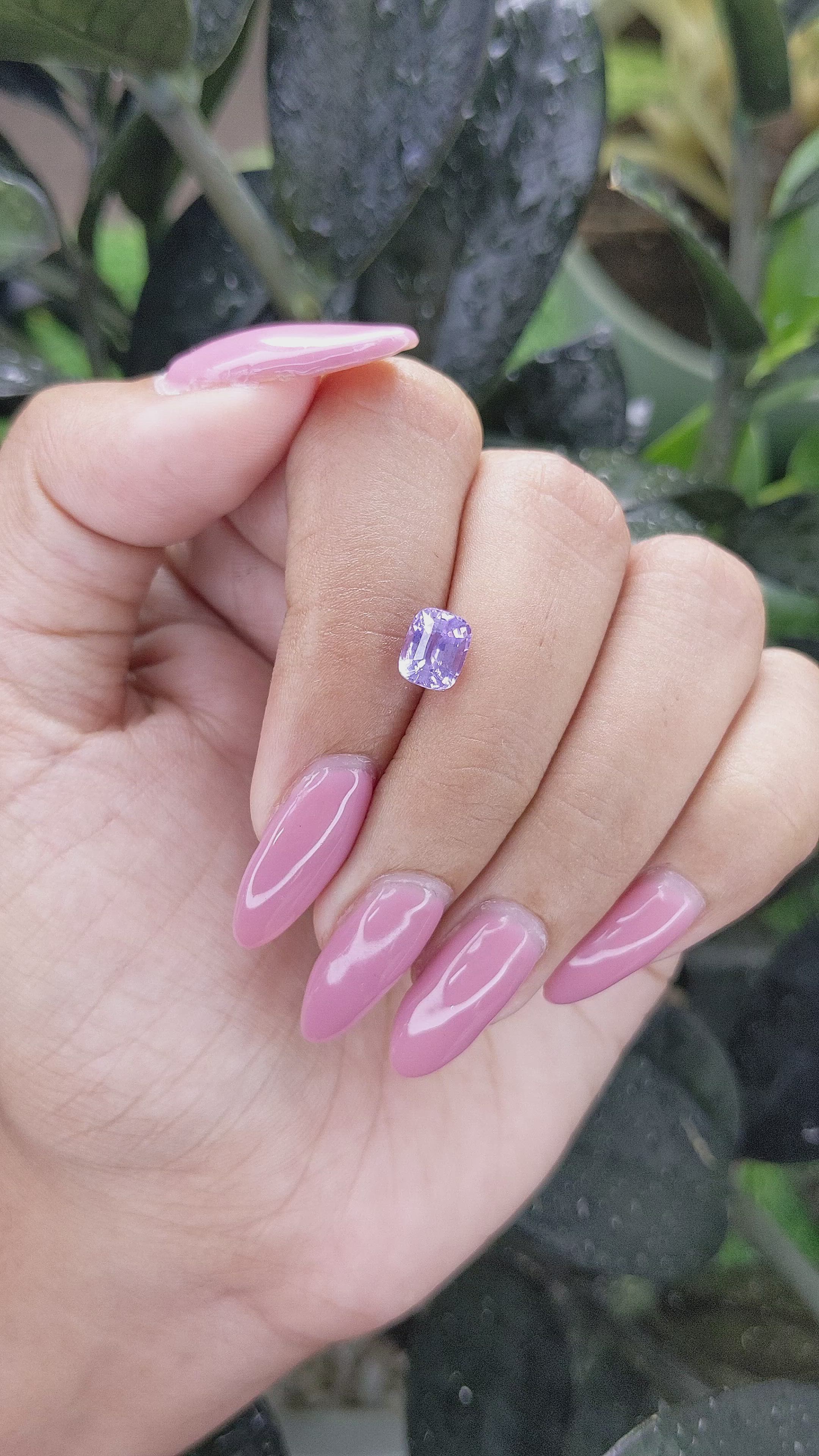 1.51 Ct. Purple Sapphire from Madagascar Size Video