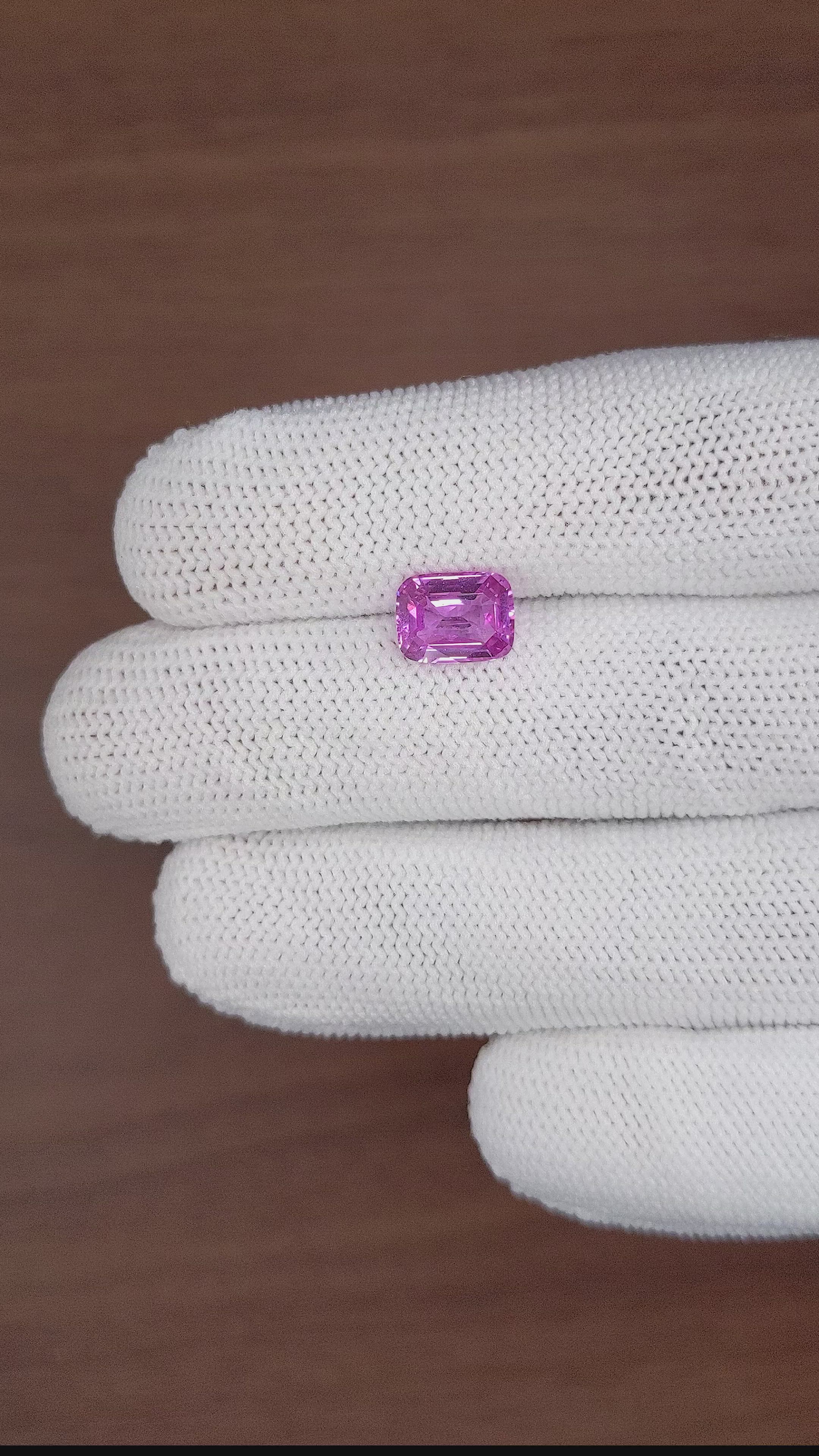 2.58 Ct. Pinkish Purple Sapphire from Madagascar Size Video