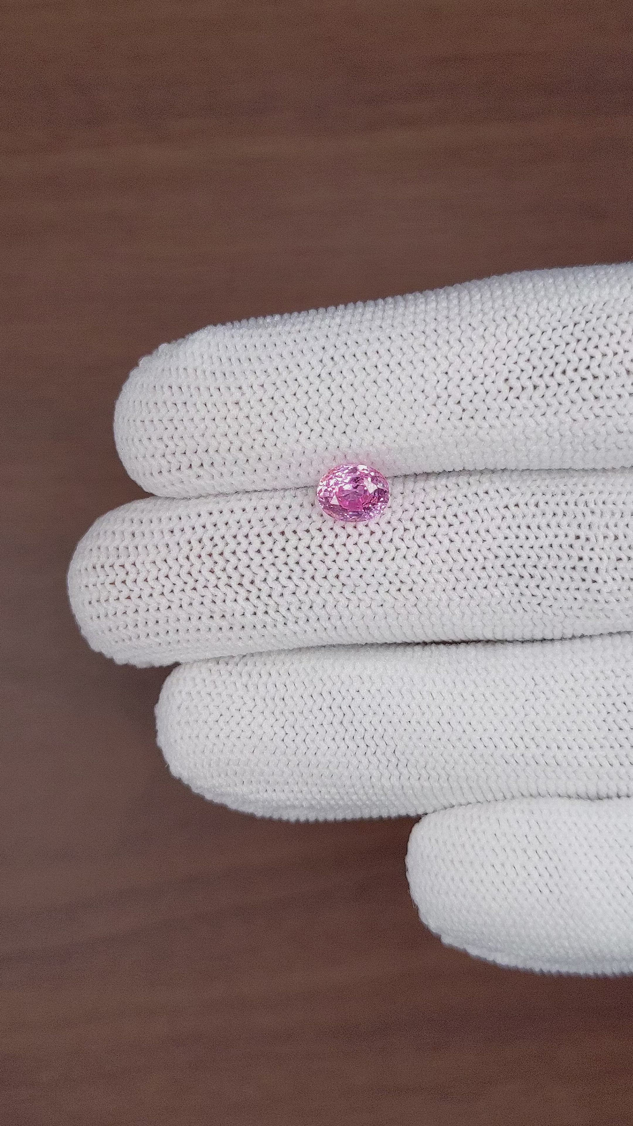 1.53 Ct. Pink Sapphire from Madagascar Size Video