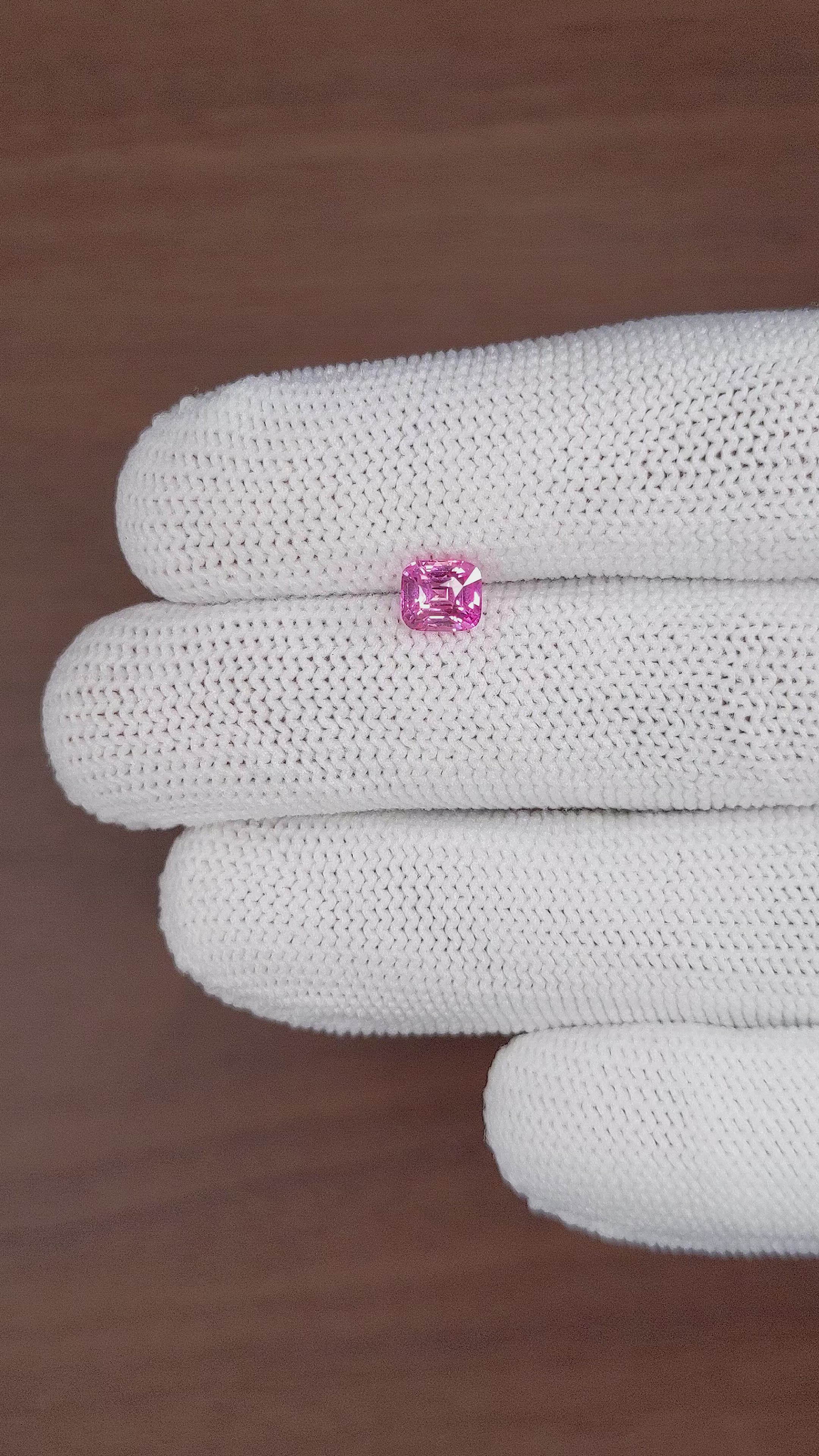 1.10 Ct. Pink Sapphire from Madagascar Size Video