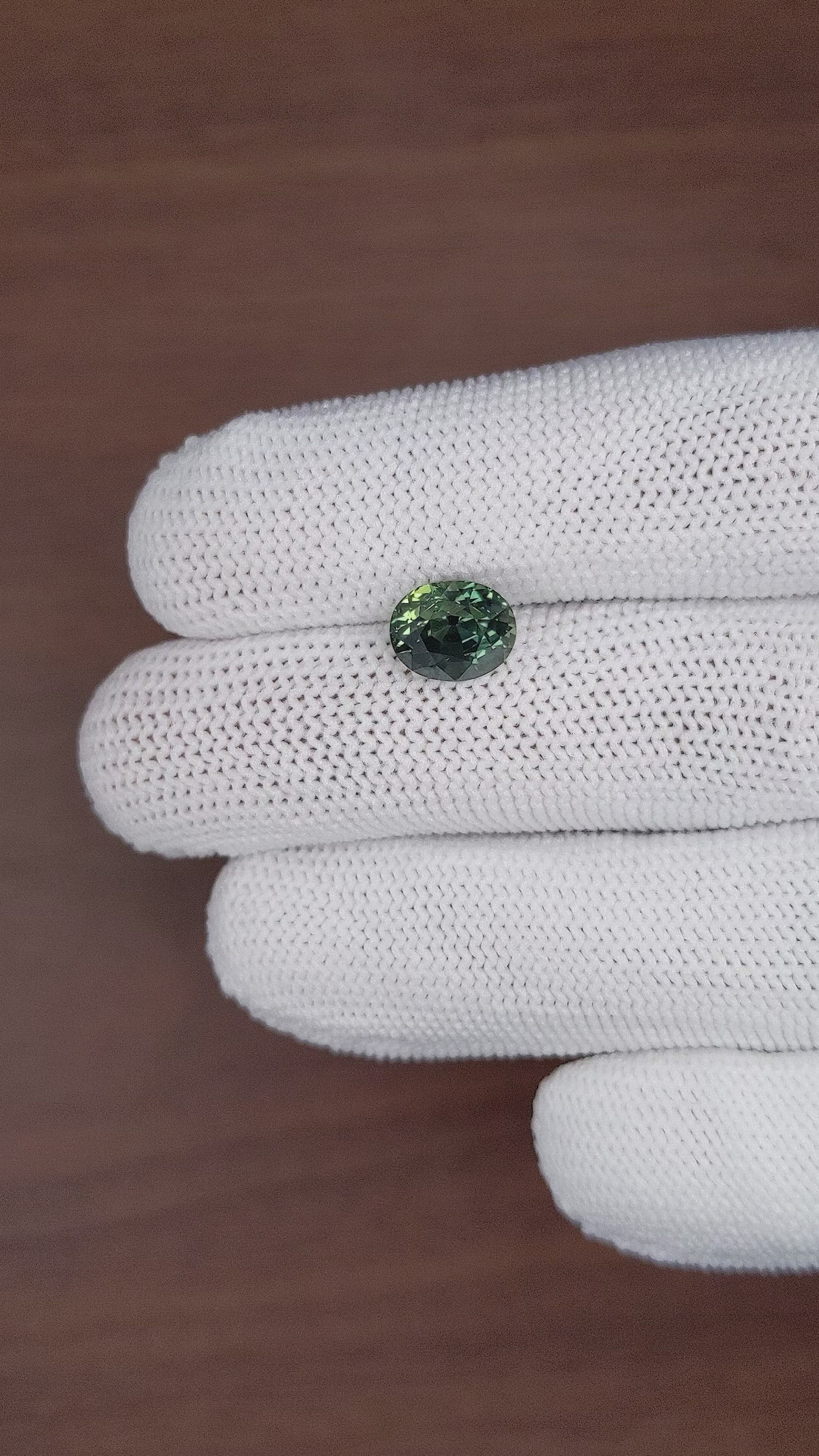 3.52 Ct. Green Sapphire from Madagascar Size Video