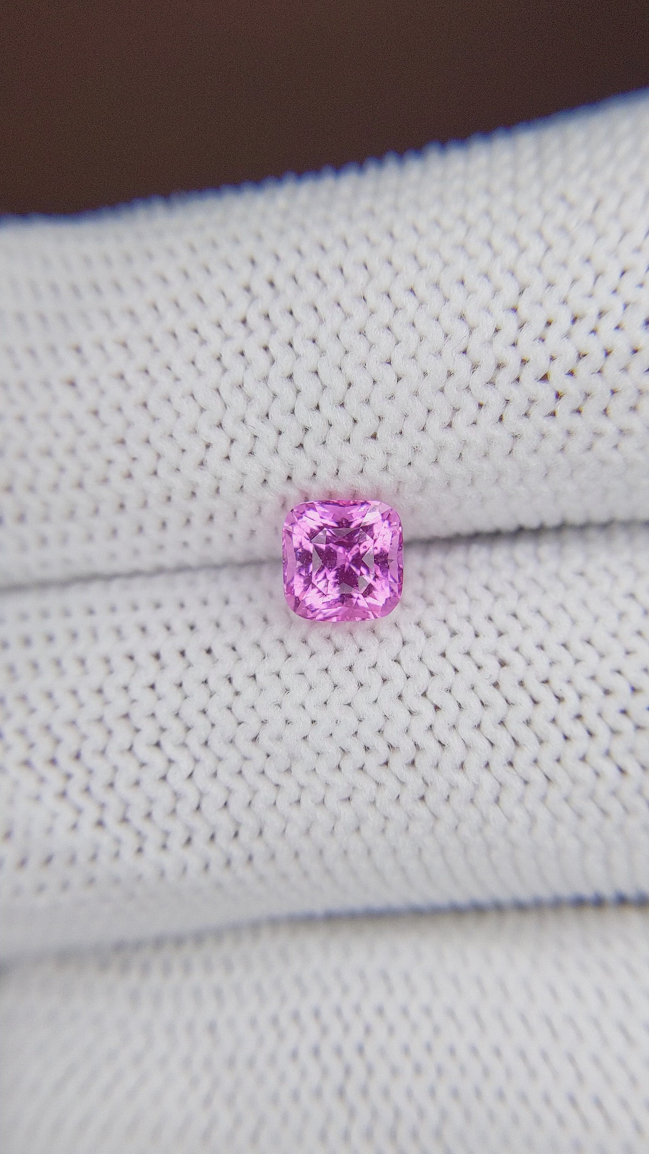 1.20 Ct. Purplish Pink Sapphire from Madagascar Size Video