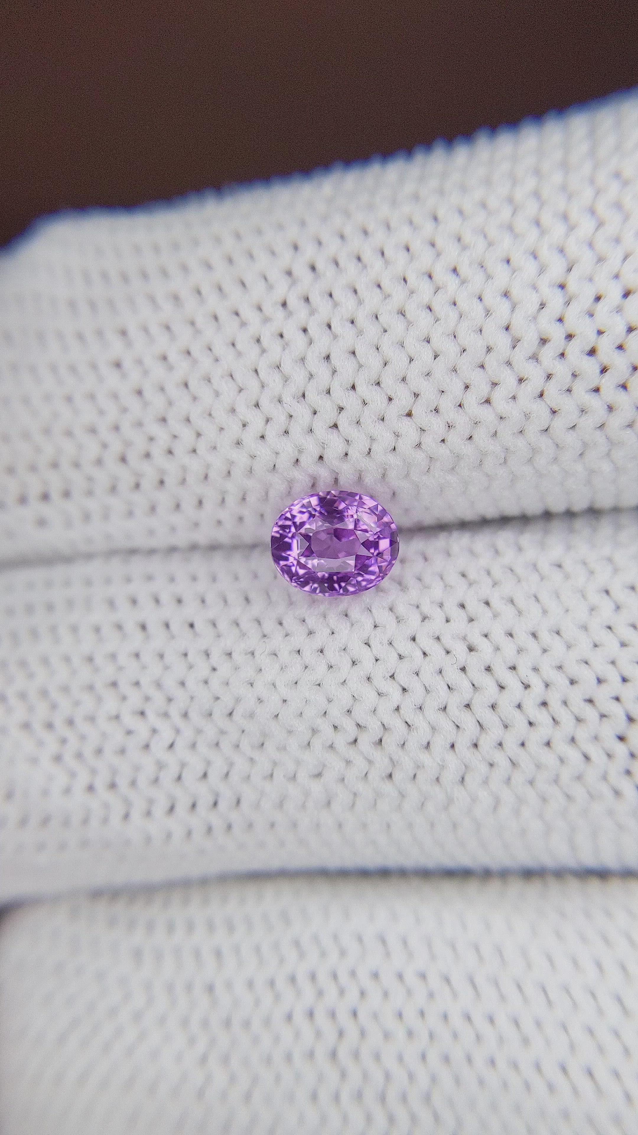 1.02 Ct. Purple Sapphire from Madagascar Size Video