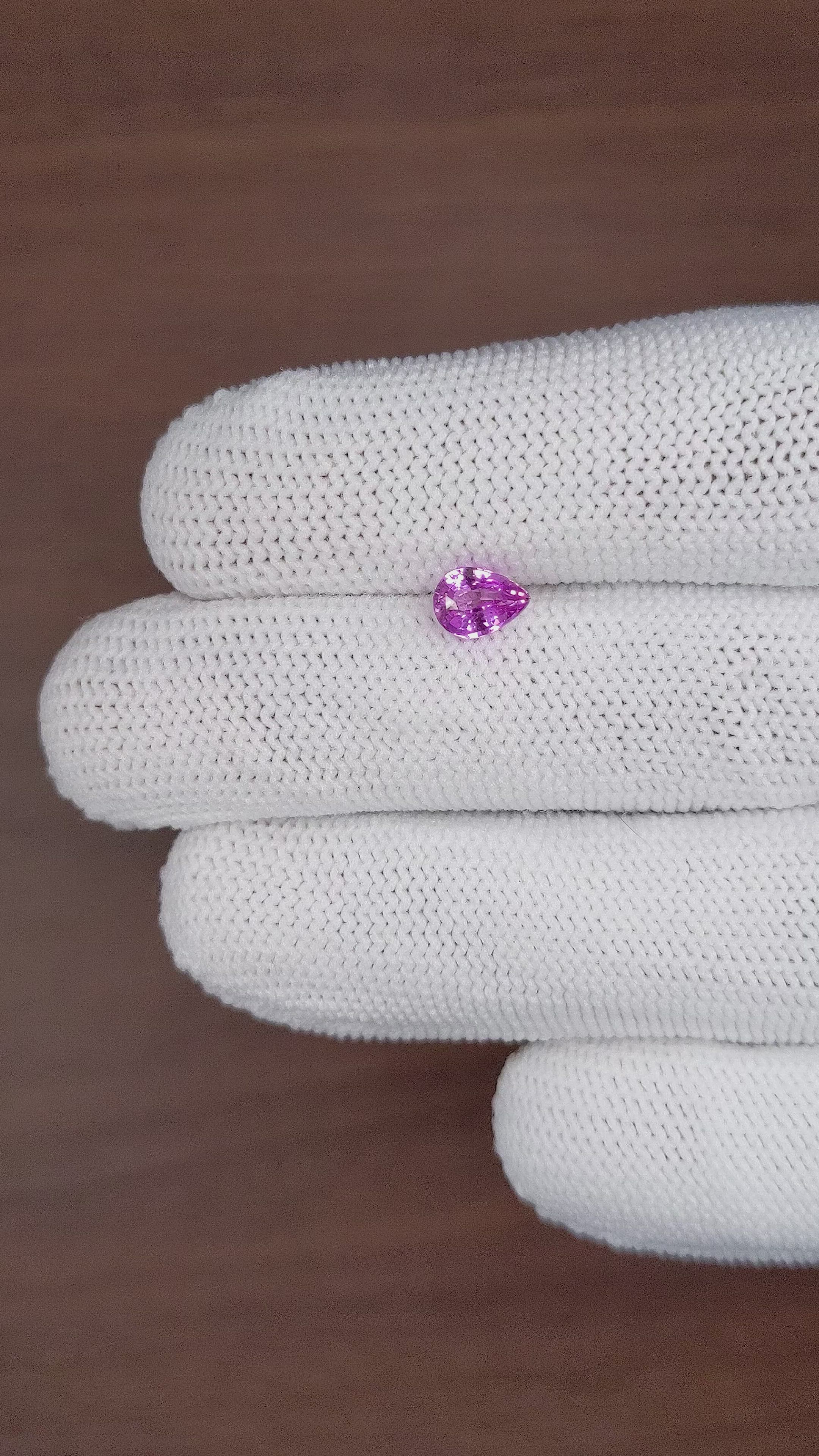 1.02 Ct. Purple Sapphire from Madagascar Size Video