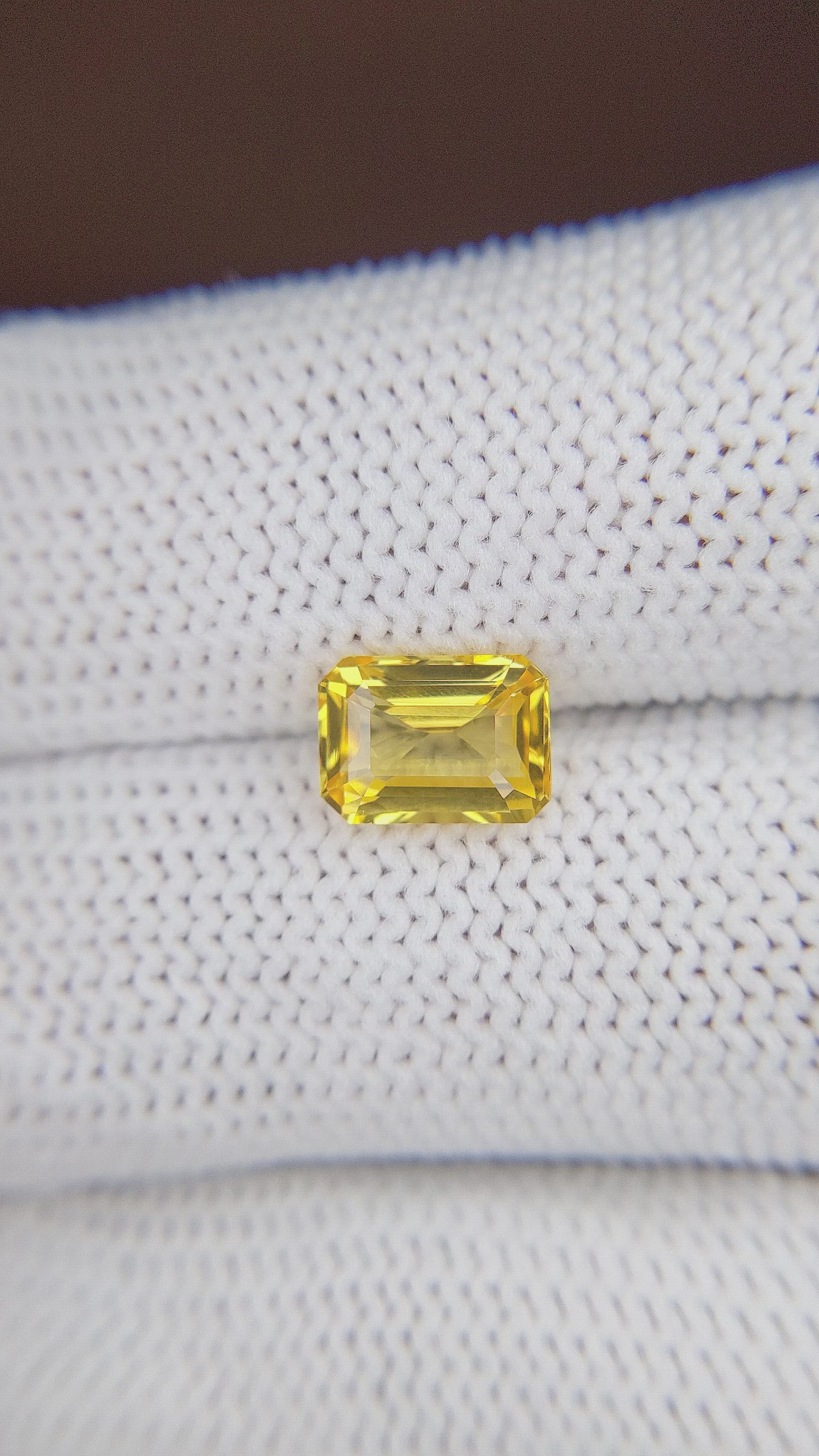 1.98 Ct. Yellow Sapphire from Madagascar Size Video