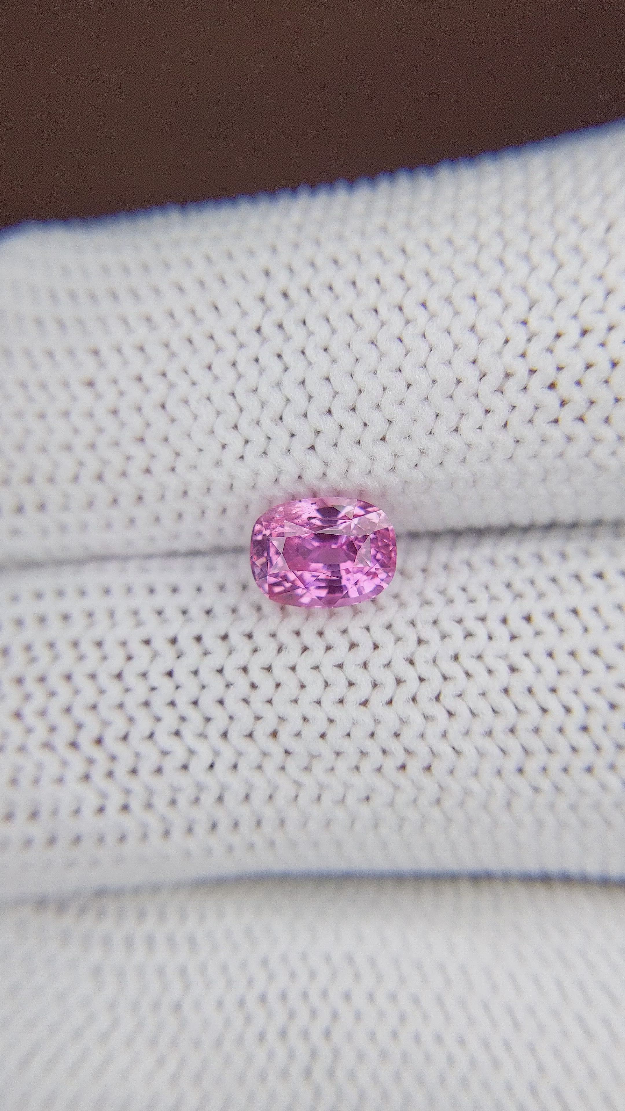 1.55 Ct. Pink Sapphire from Madagascar Size Video