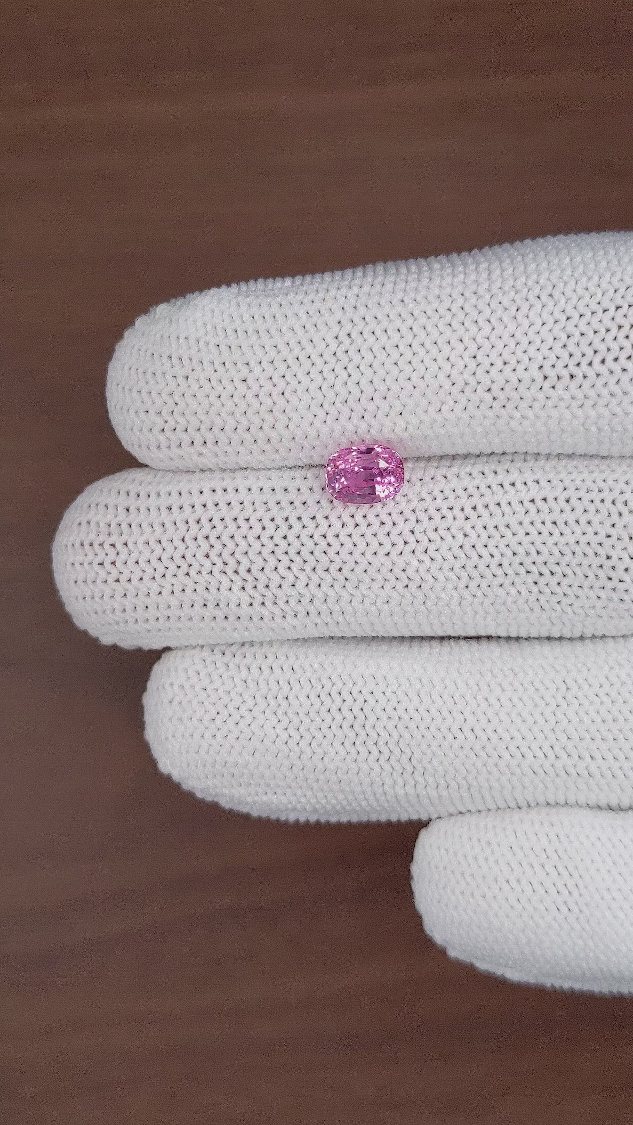 1.55 Ct. Pink Sapphire from Madagascar Size Video