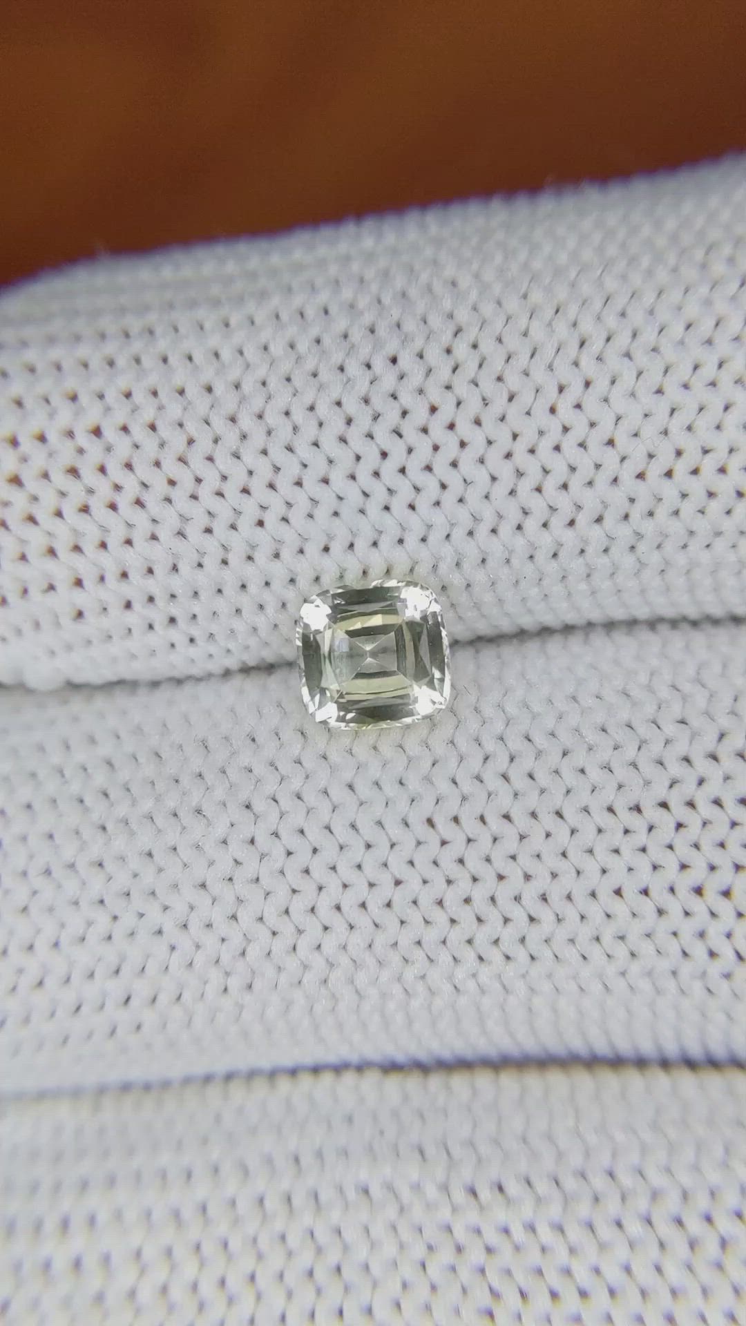 1.05 Ct. Yellow Sapphire from Ceylon (Sri Lanka) Size Video