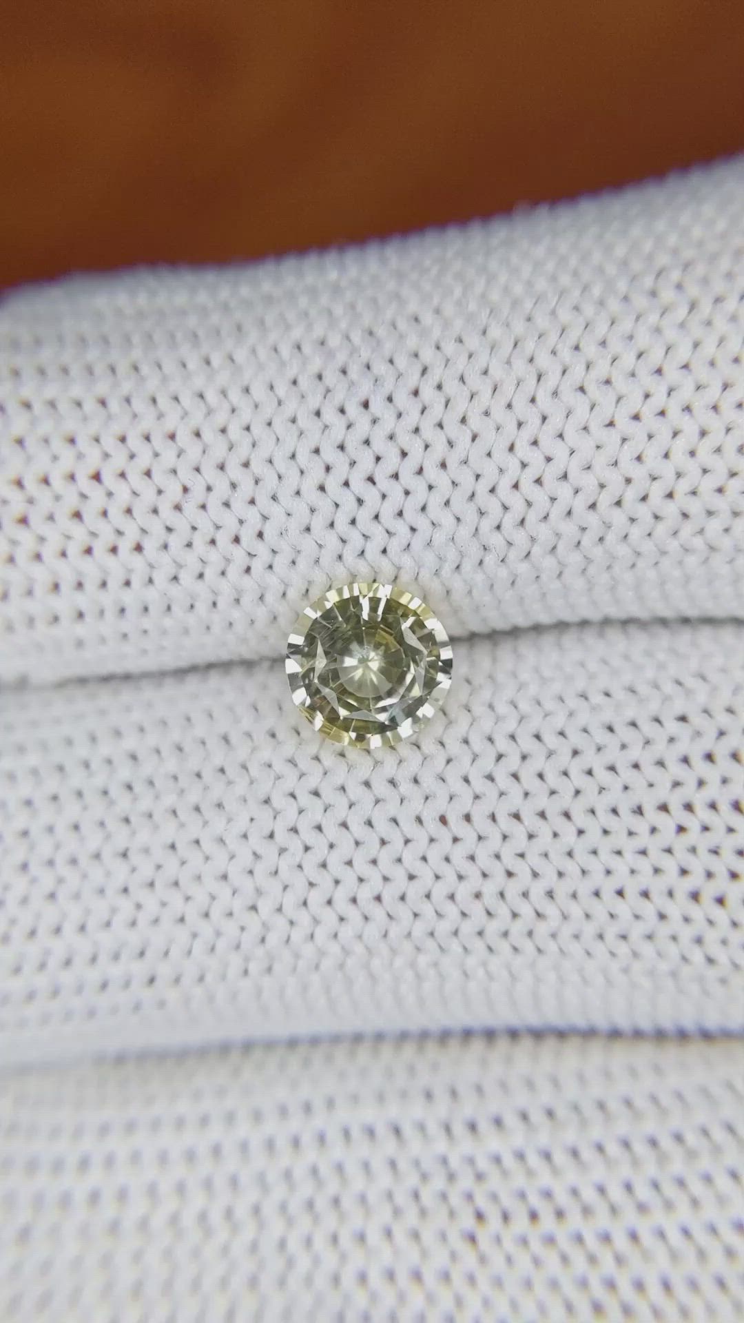 1.18 Ct. Yellow Sapphire from Ceylon (Sri Lanka) Size Video