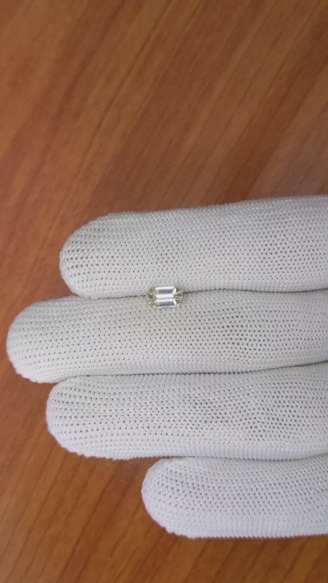 1.11 Ct. Yellow Sapphire from Ceylon (Sri Lanka) Size Video