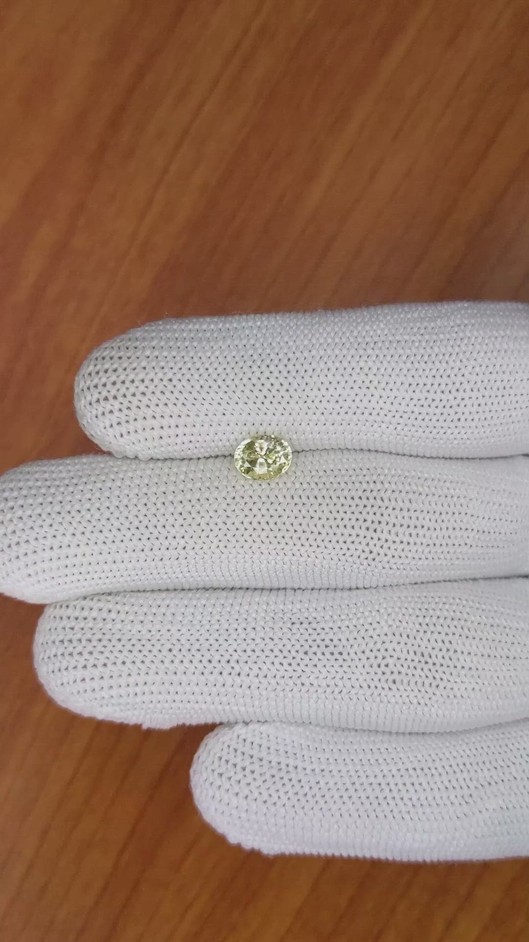 1.22 Ct. Yellow Sapphire from Ceylon (Sri Lanka) Size Video