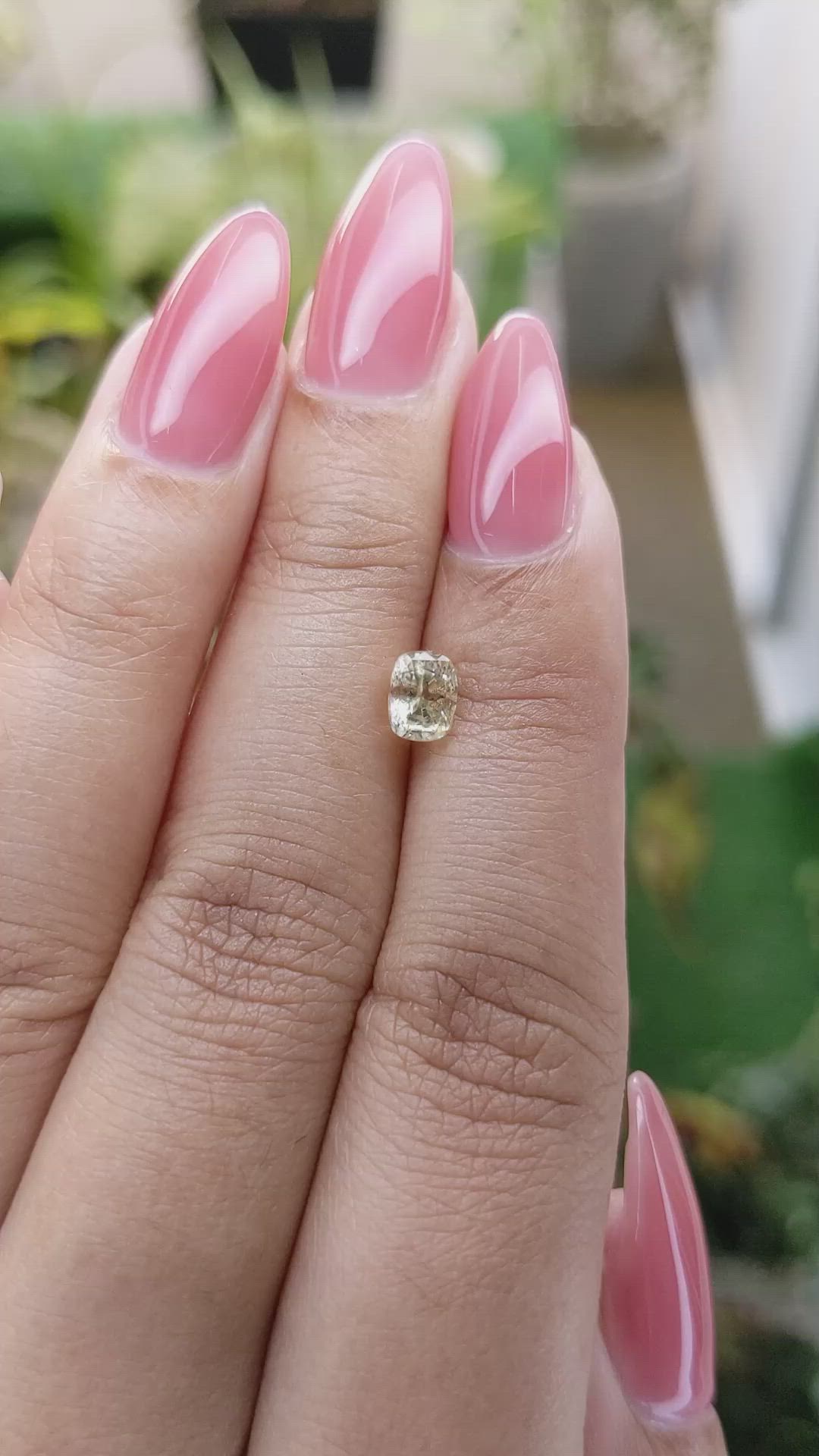 0.99 Ct. Yellow Sapphire from Ceylon (Sri Lanka) Size Video