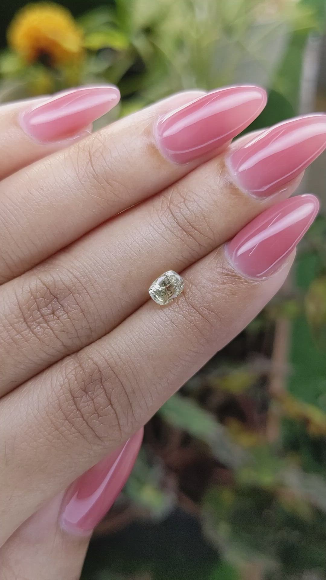 0.99 Ct. Yellow Sapphire from Ceylon (Sri Lanka) Size Video