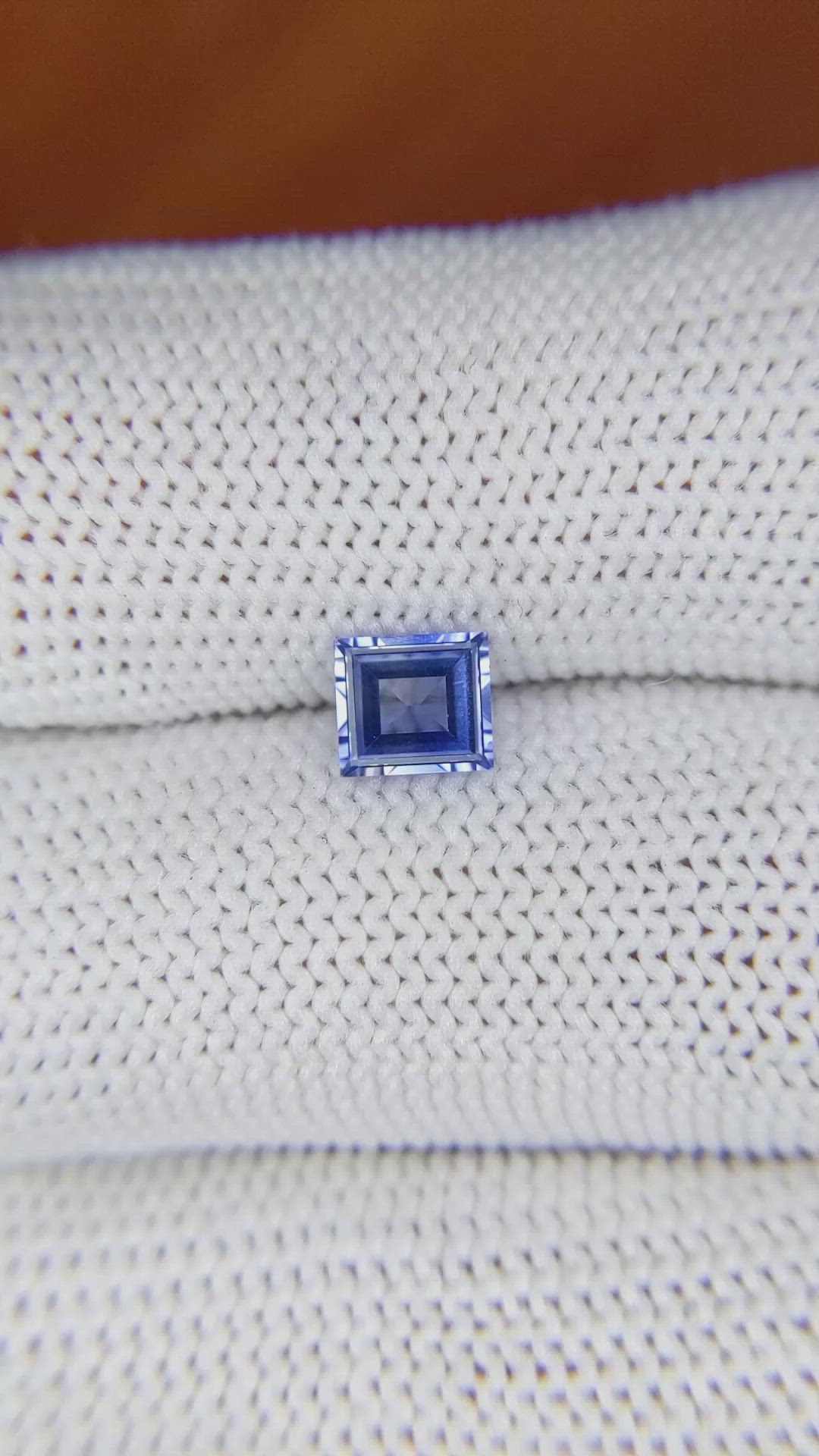 0.76 Ct. Blue Sapphire from Ceylon (Sri Lanka) Size Video