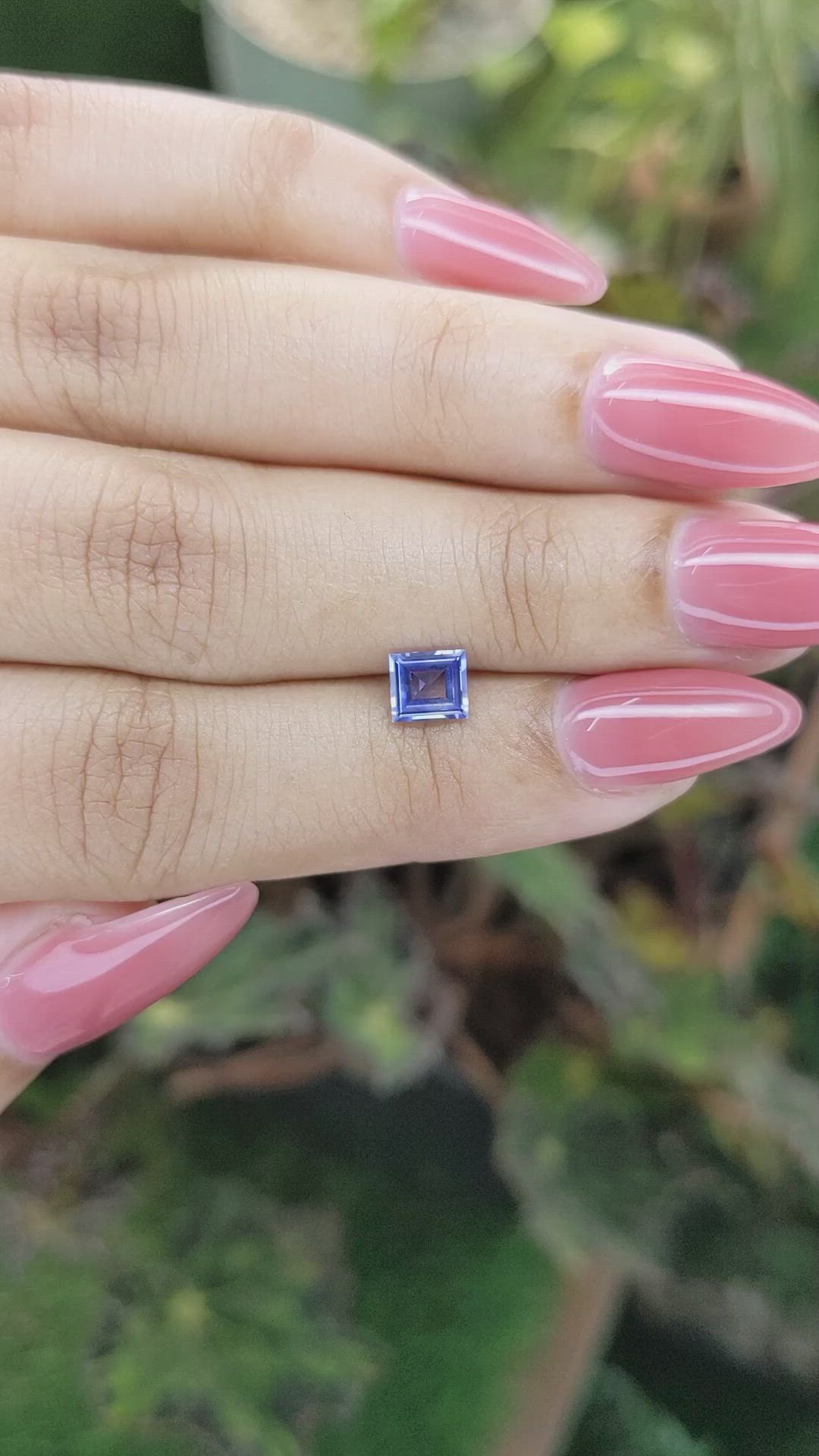 0.76 Ct. Blue Sapphire from Ceylon (Sri Lanka) Size Video