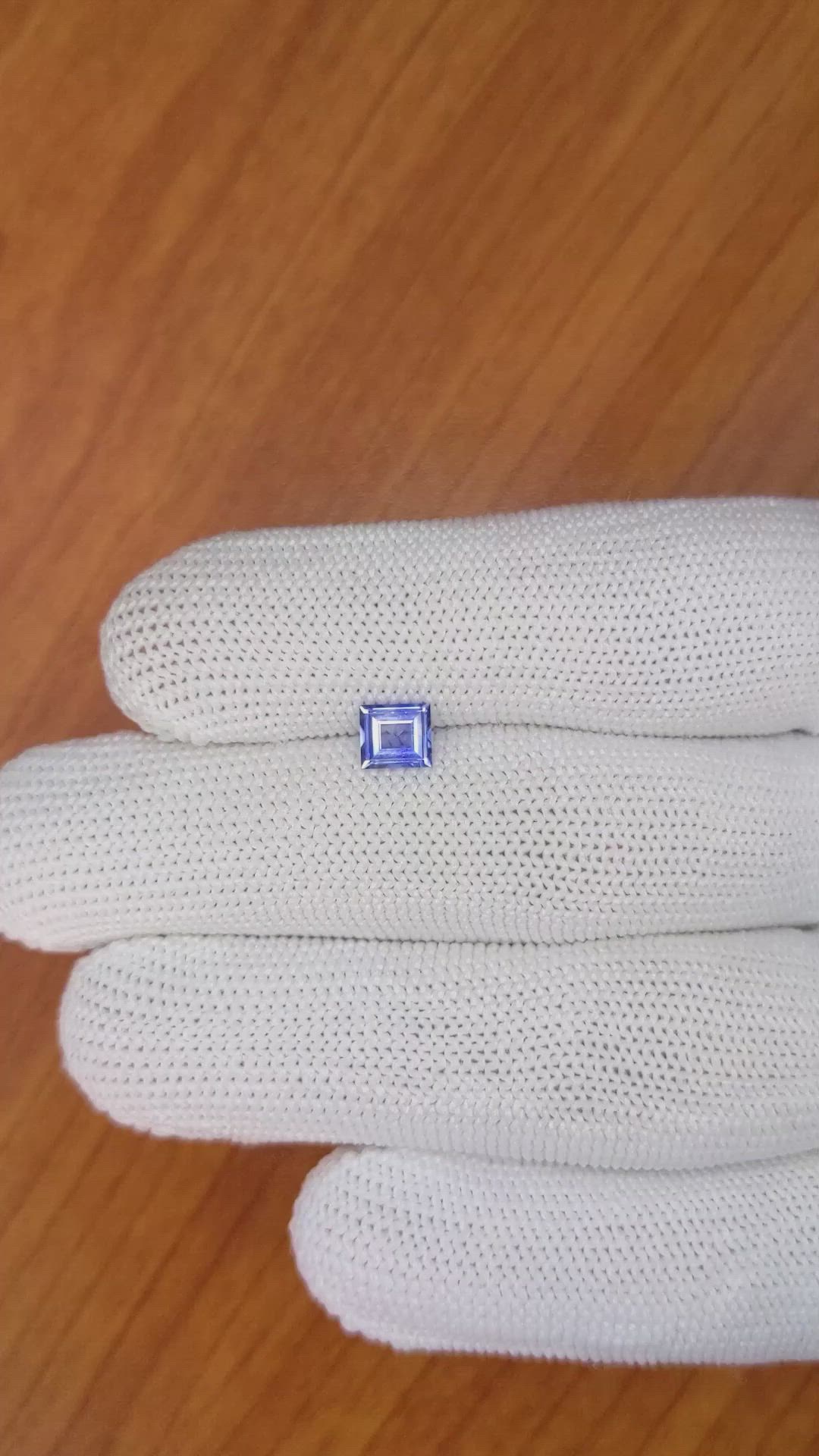0.76 Ct. Blue Sapphire from Ceylon (Sri Lanka) Size Video