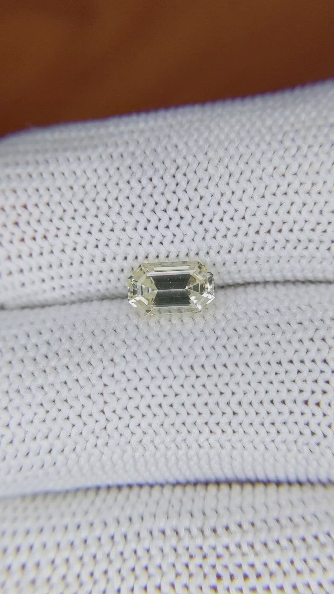 1.16 Ct. Yellow Sapphire from Ceylon (Sri Lanka) Size Video