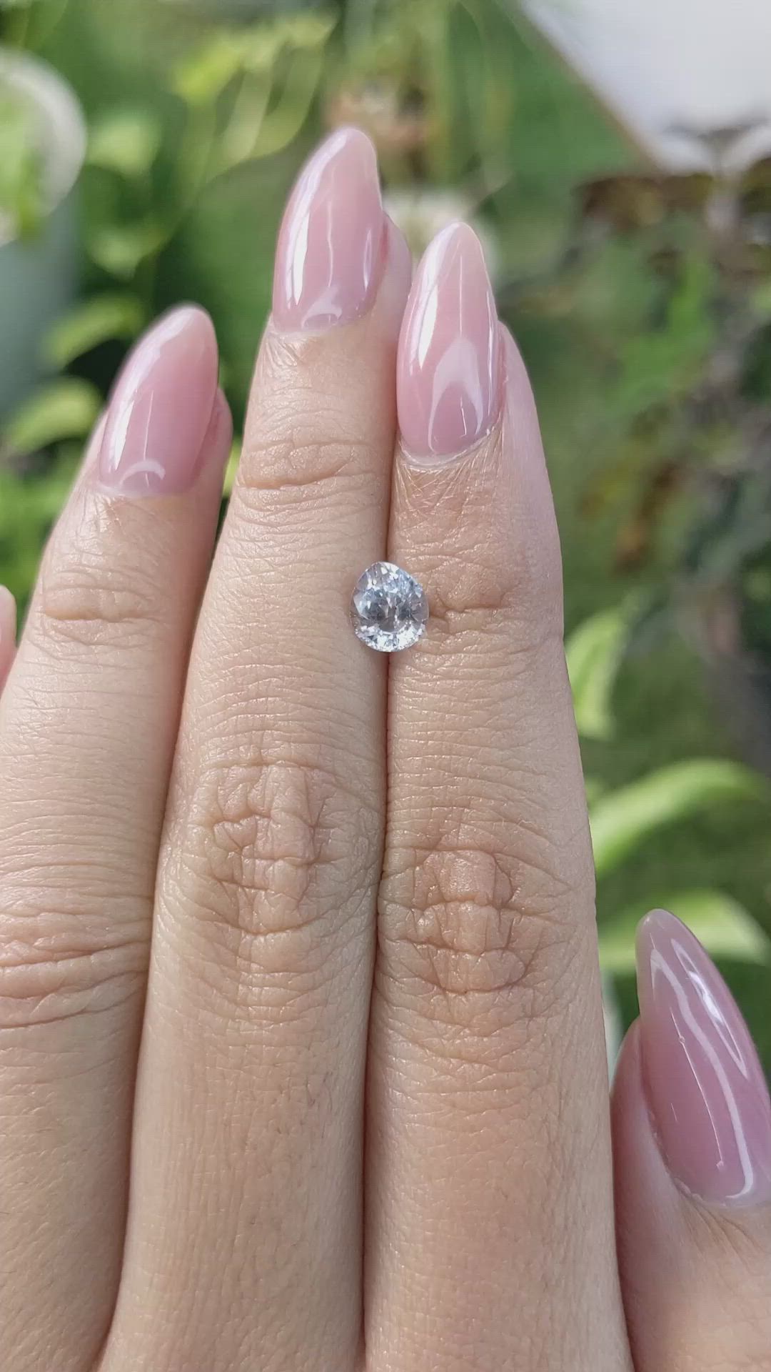 1.05 Ct. Blue Sapphire from Ceylon (Sri Lanka) Size Video