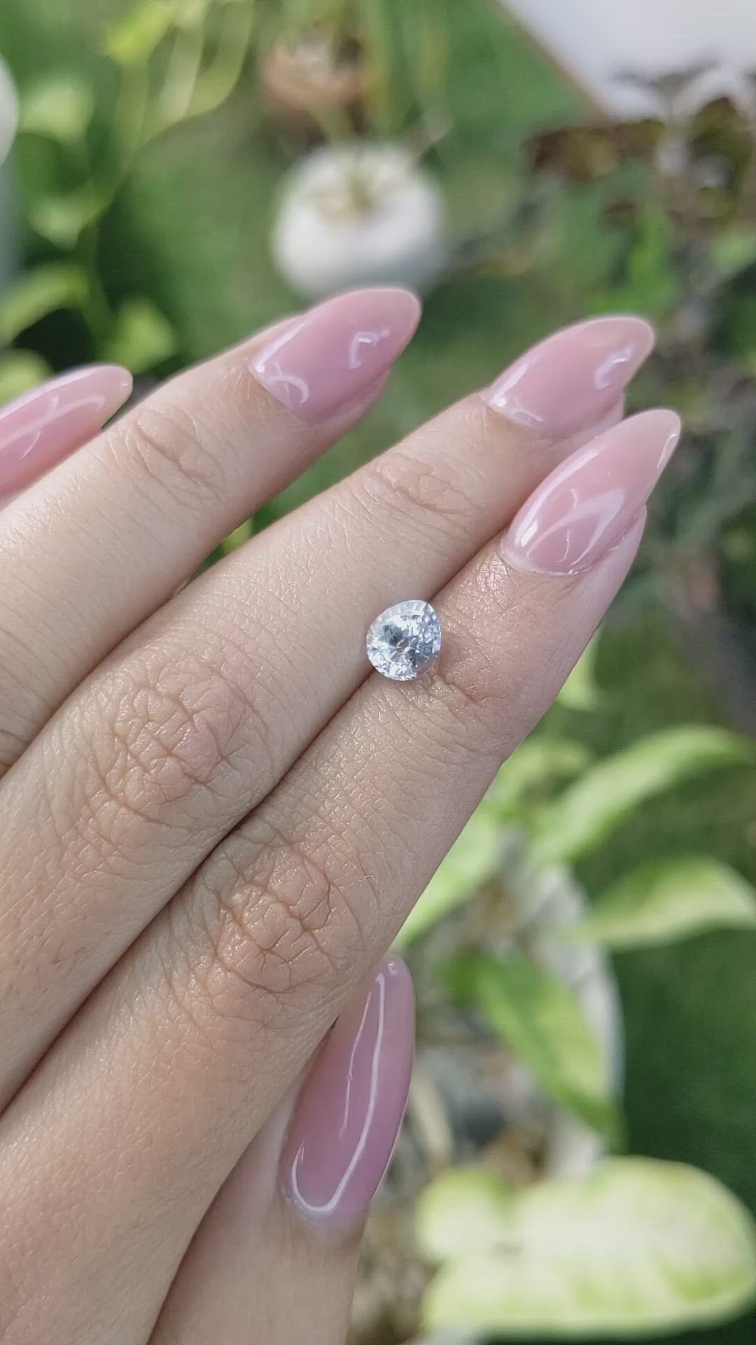 1.05 Ct. Blue Sapphire from Ceylon (Sri Lanka) Size Video