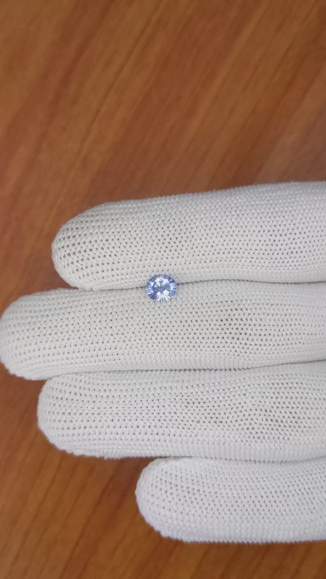 0.62 Ct. Blue Sapphire from Ceylon (Sri Lanka) Size Video