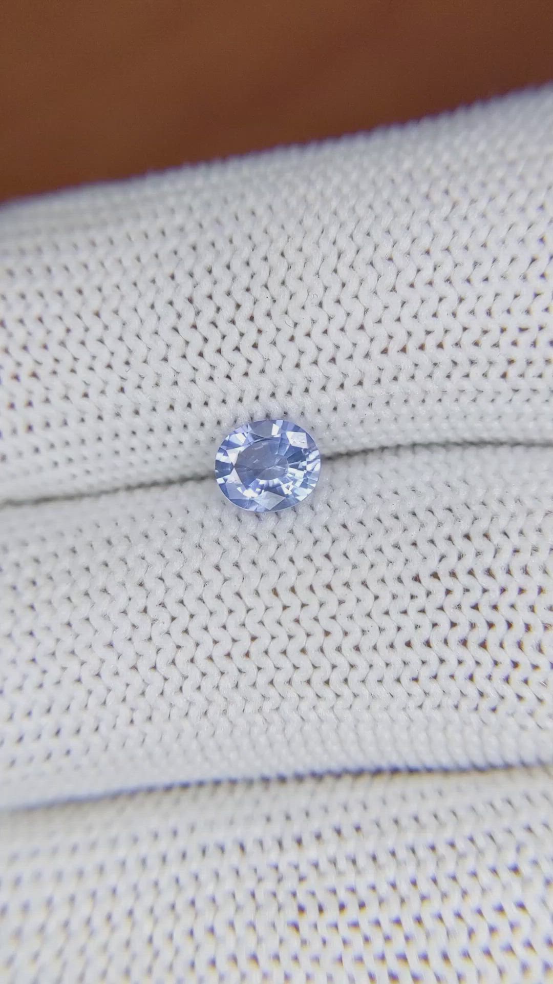 0.62 Ct. Blue Sapphire from Ceylon (Sri Lanka) Size Video