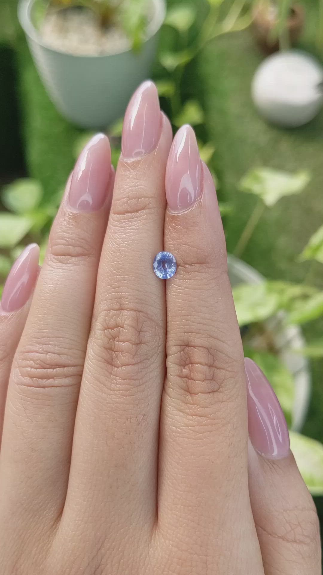 0.62 Ct. Blue Sapphire from Ceylon (Sri Lanka) Size Video
