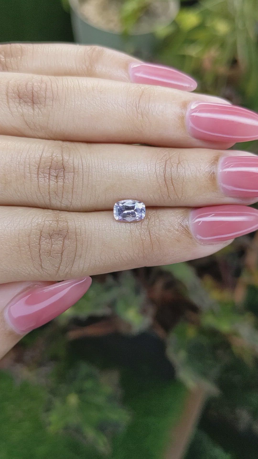 1.08 Ct. Purple Sapphire from Ceylon (Sri Lanka) Size Video