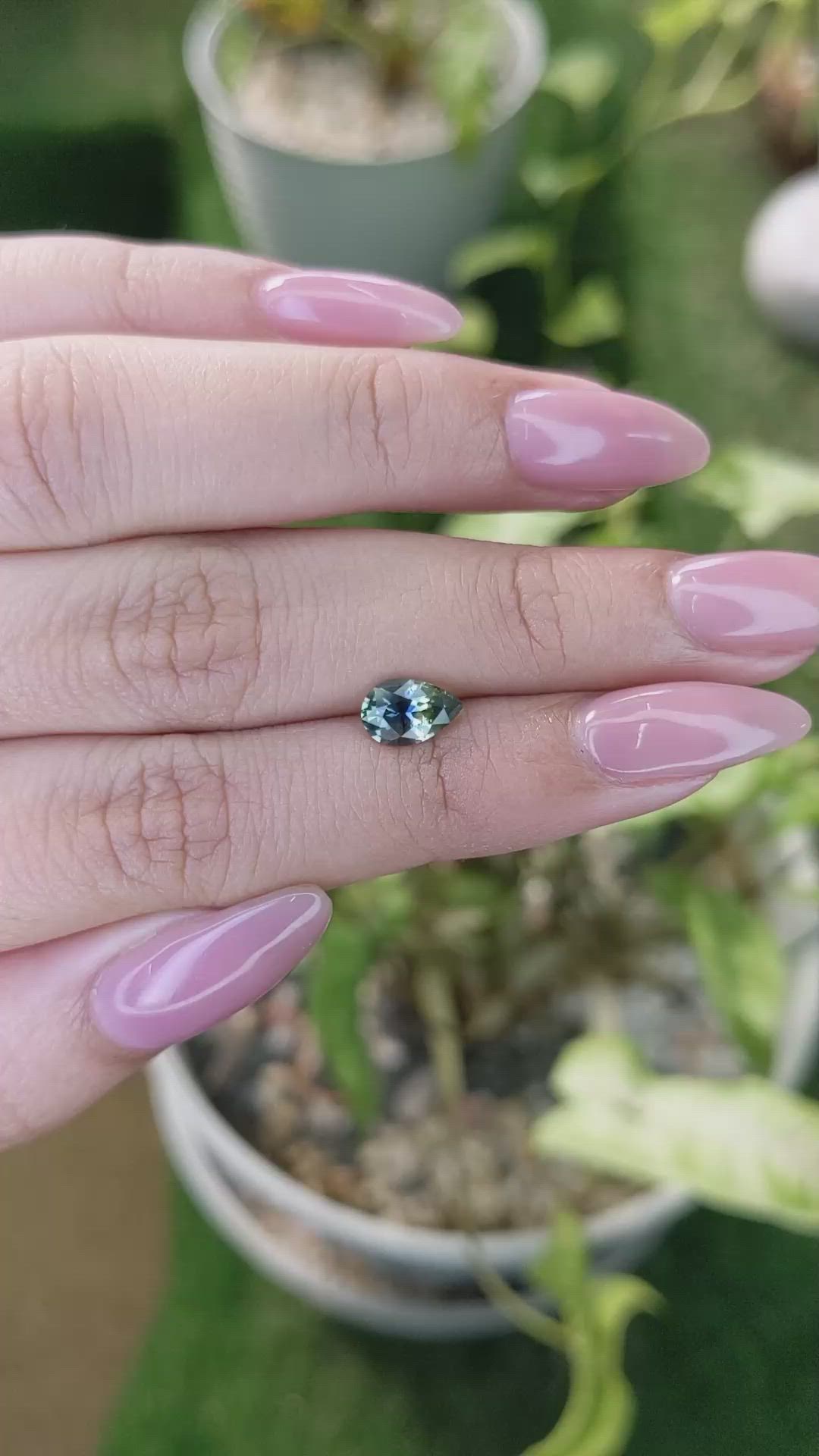 1.10 Ct. Bi Color Sapphire from Madagascar Size Video