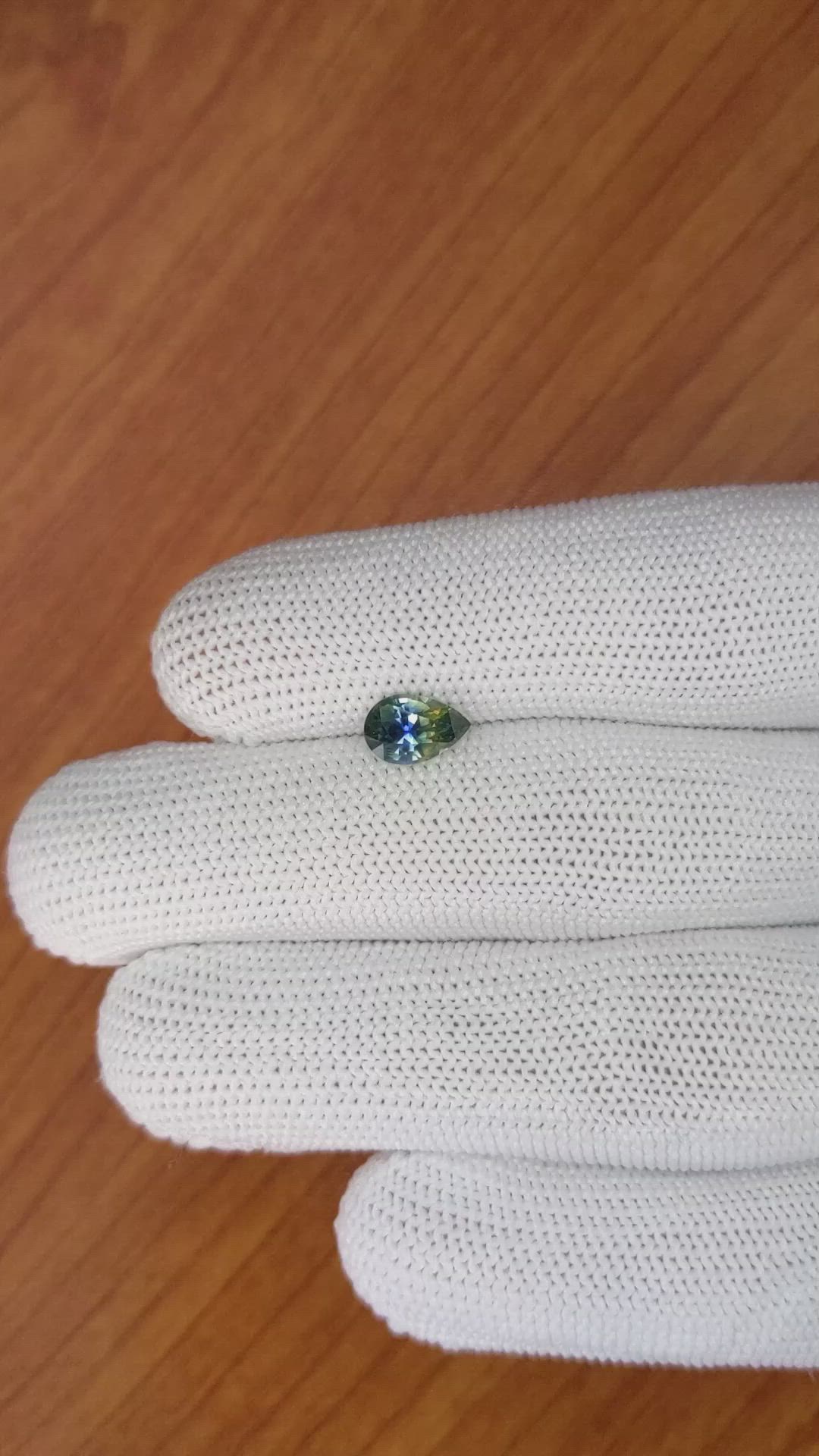 1.10 Ct. Bi Color Sapphire from Madagascar Size Video