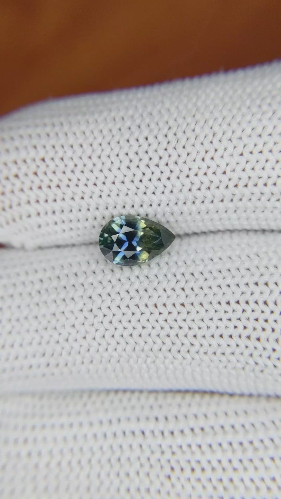 1.10 Ct. Bi Color Sapphire from Madagascar Size Video