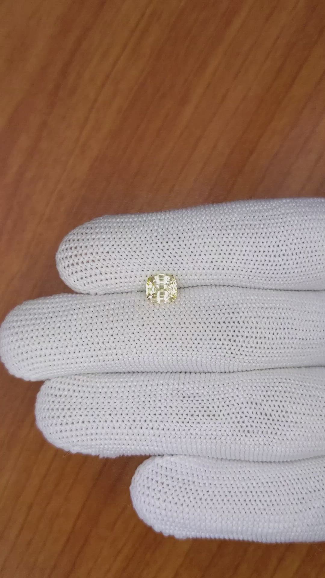 1.28 Ct. Yellow Sapphire from Ceylon (Sri Lanka) Size Video
