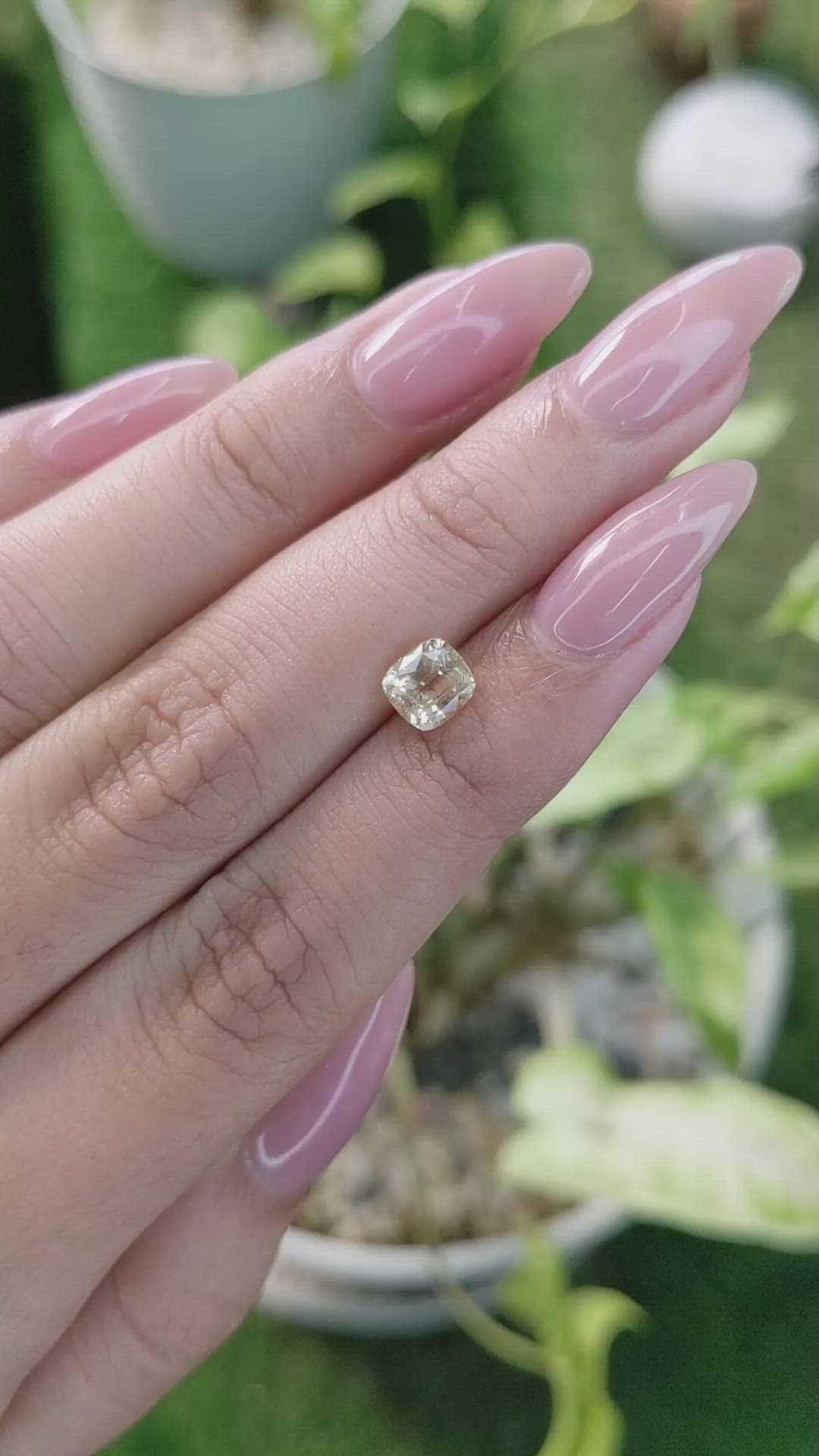 1.28 Ct. Yellow Sapphire from Ceylon (Sri Lanka) Size Video